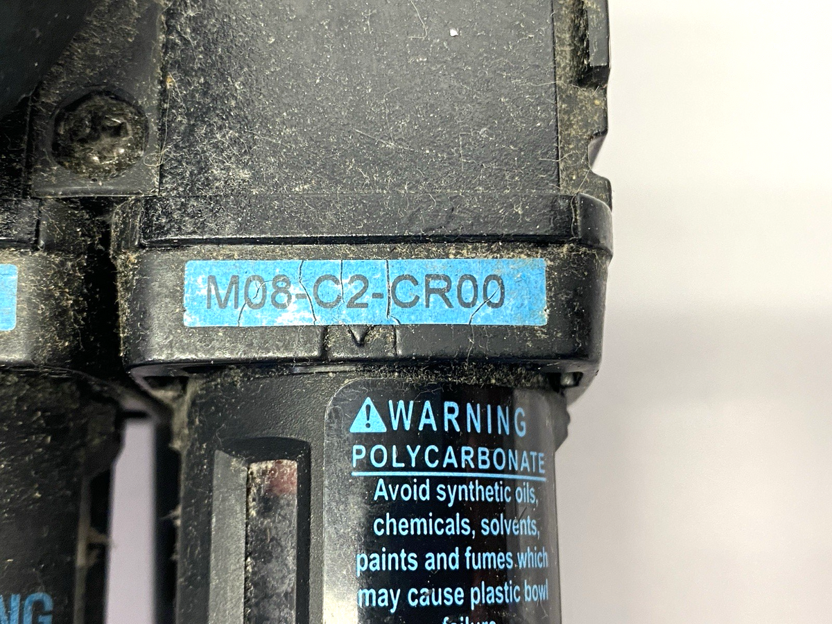 V08-C2-0000 | Wilkerson Pneumatic Assembly w/ B08-C2-FR00 & M08-CR00 - For parts or not working - Maverick Industrial Sales