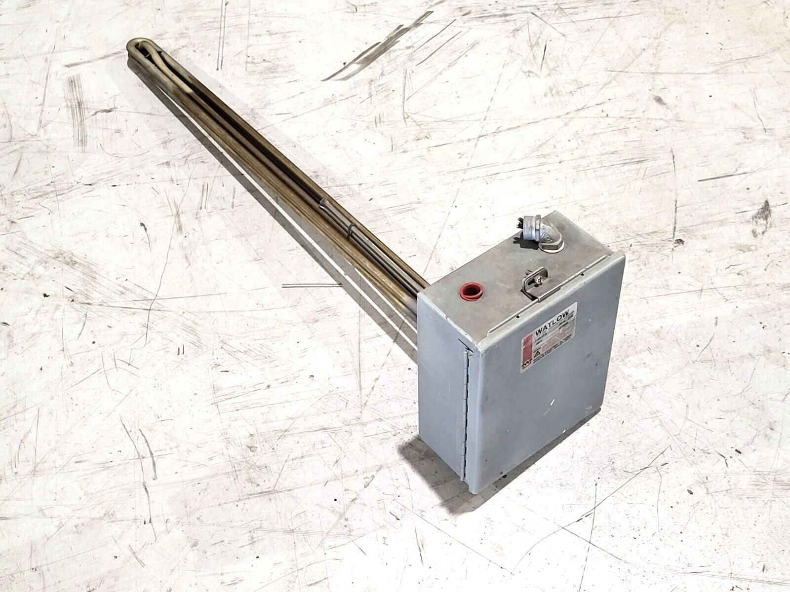 Watlow 7-44-17-3 Immersion Heater 12000W 480V 3PH - For parts or not working - Maverick Industrial Sales