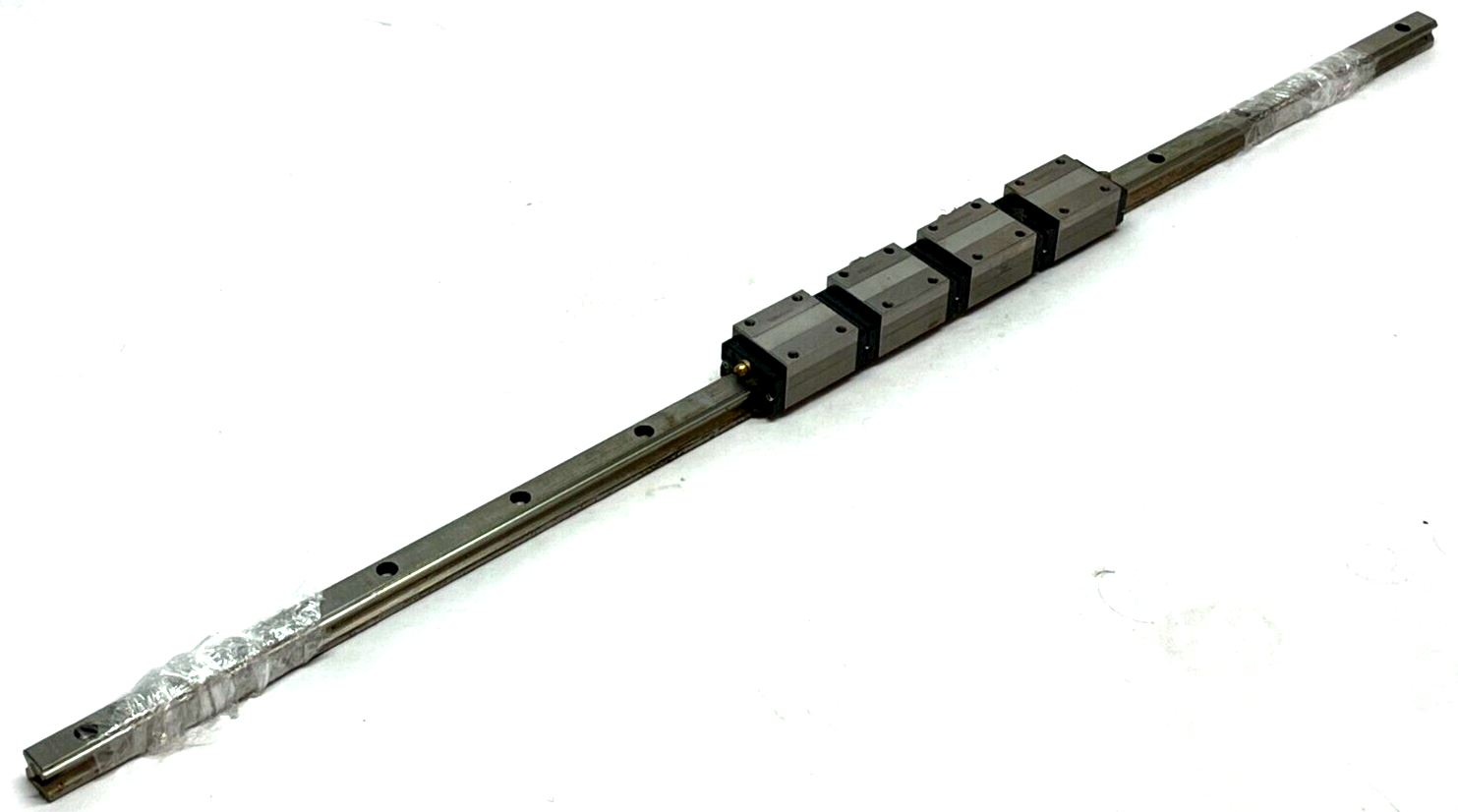 THK HSR15R4+758L Linear Guide Blocks w/ Rail - Used - Maverick Industrial Sales