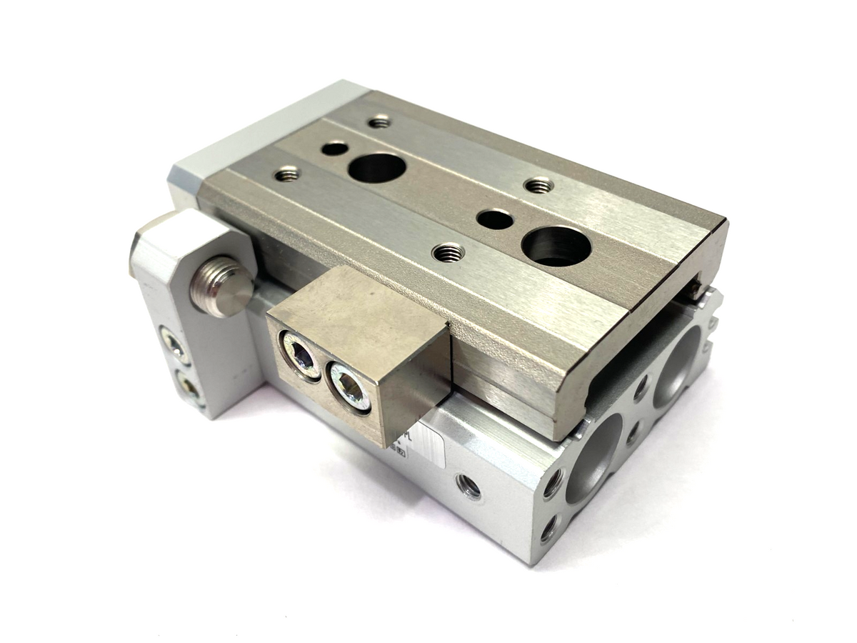 SMC MXQ16L-20CS-M9PL Pneumatic Precision Slide Table 16mm Bore 20mm Stroke - Maverick Industrial Sales