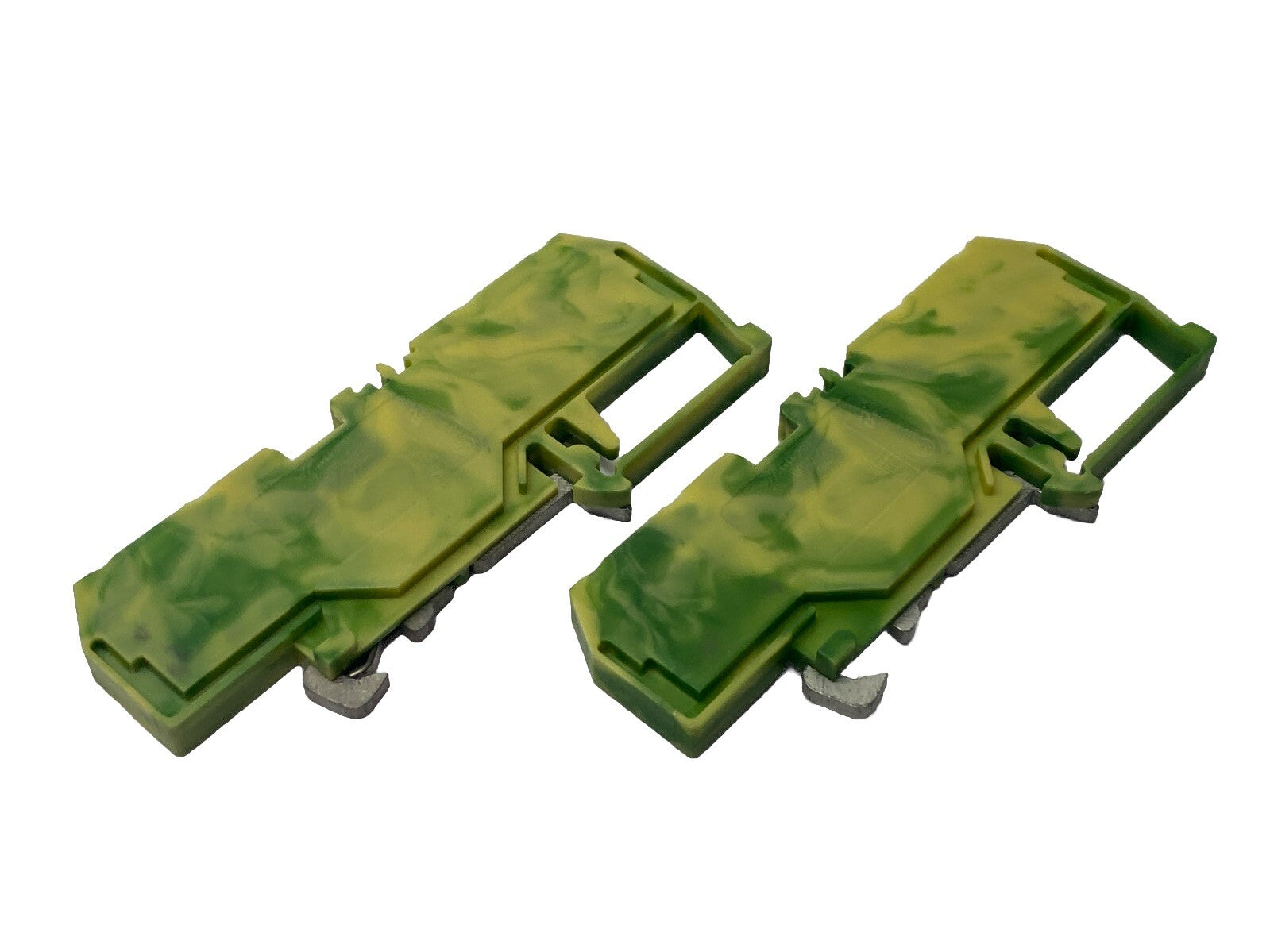 WAGO 281-657 Ground Terminal Block 4-Conductor Yellow/Green 4mm2 LOT OF 2 - Maverick Industrial Sales
