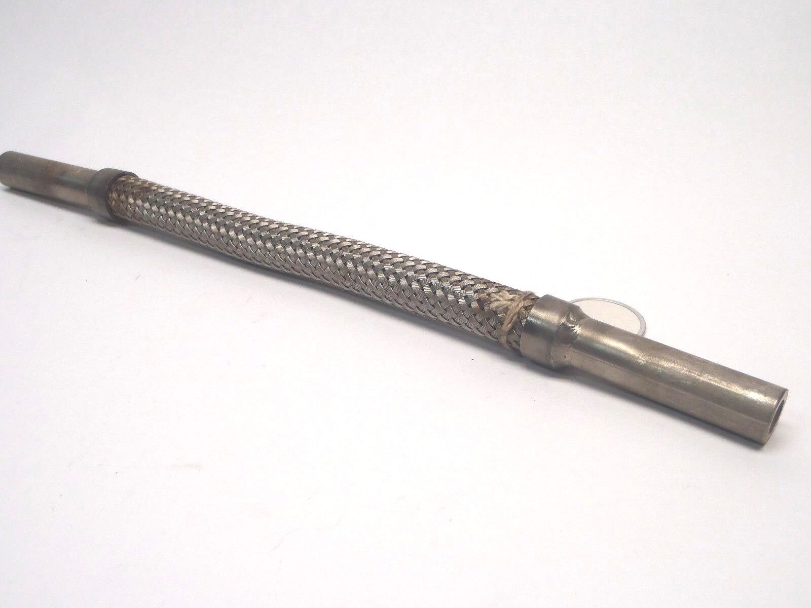 14" Inch 316 Stainless Steel Flexible Metal Hose 3/8" - New – Open box - Maverick Industrial Sales