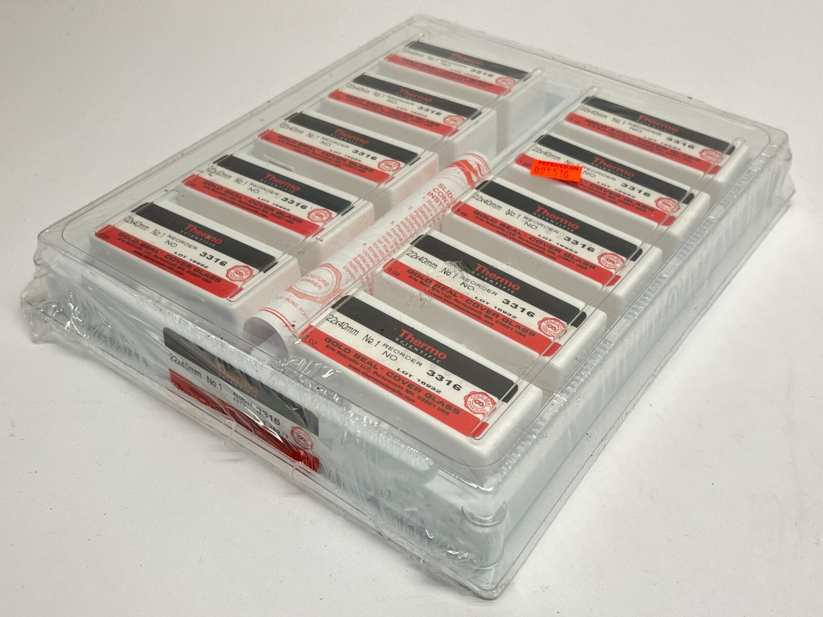 Thermo Fisher 3316 Gold Seal Cover Glass 22x40mm 10 Pack - New - Maverick Industrial Sales