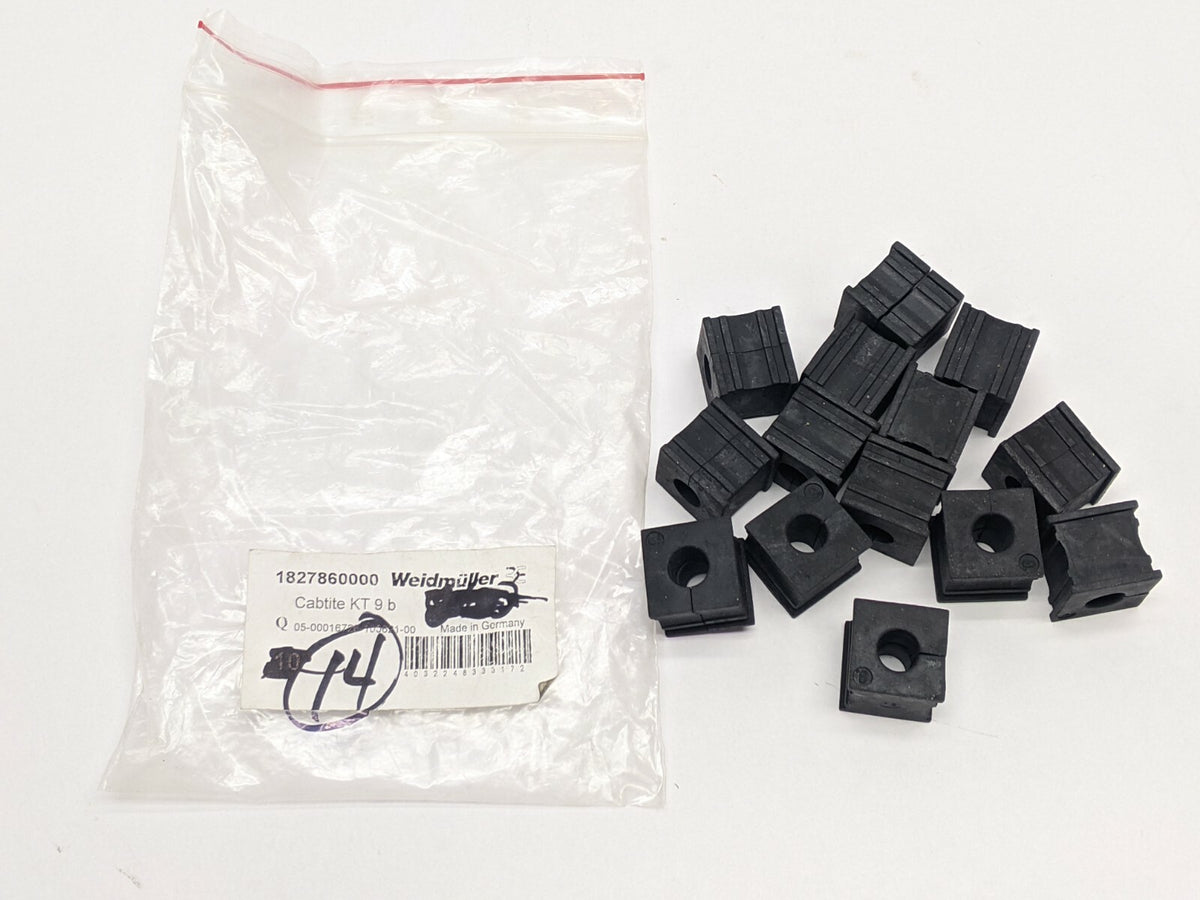 1827860000 | Weidmuller Frame Grommet Split 0.354" ~ 0.394" Cabtite KT LOT OF 14 - New - Maverick Industrial Sales
