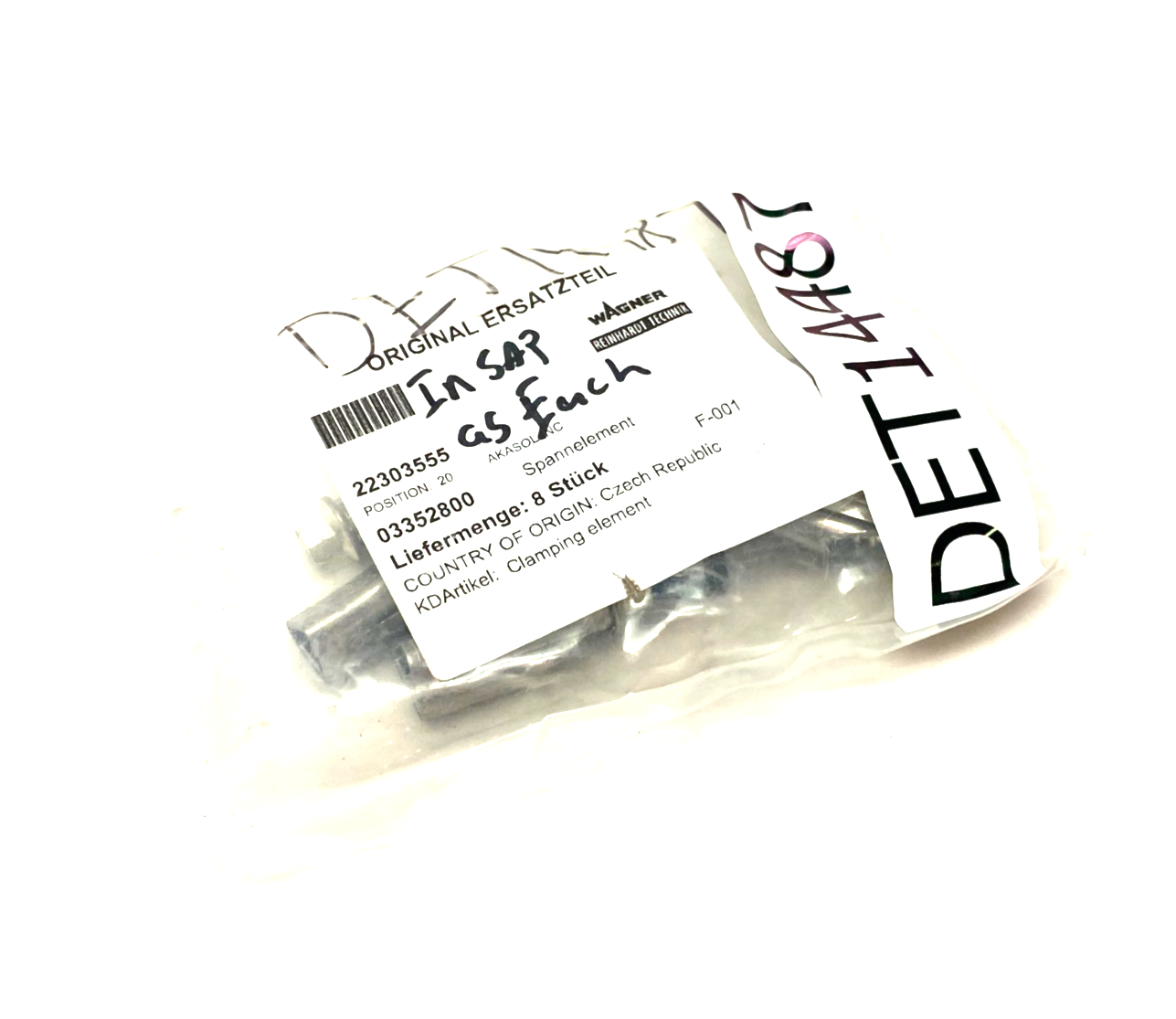 03352800 | Reinhardt-Technik Clamping Element PKG OF 8- New - Maverick Industrial Sales