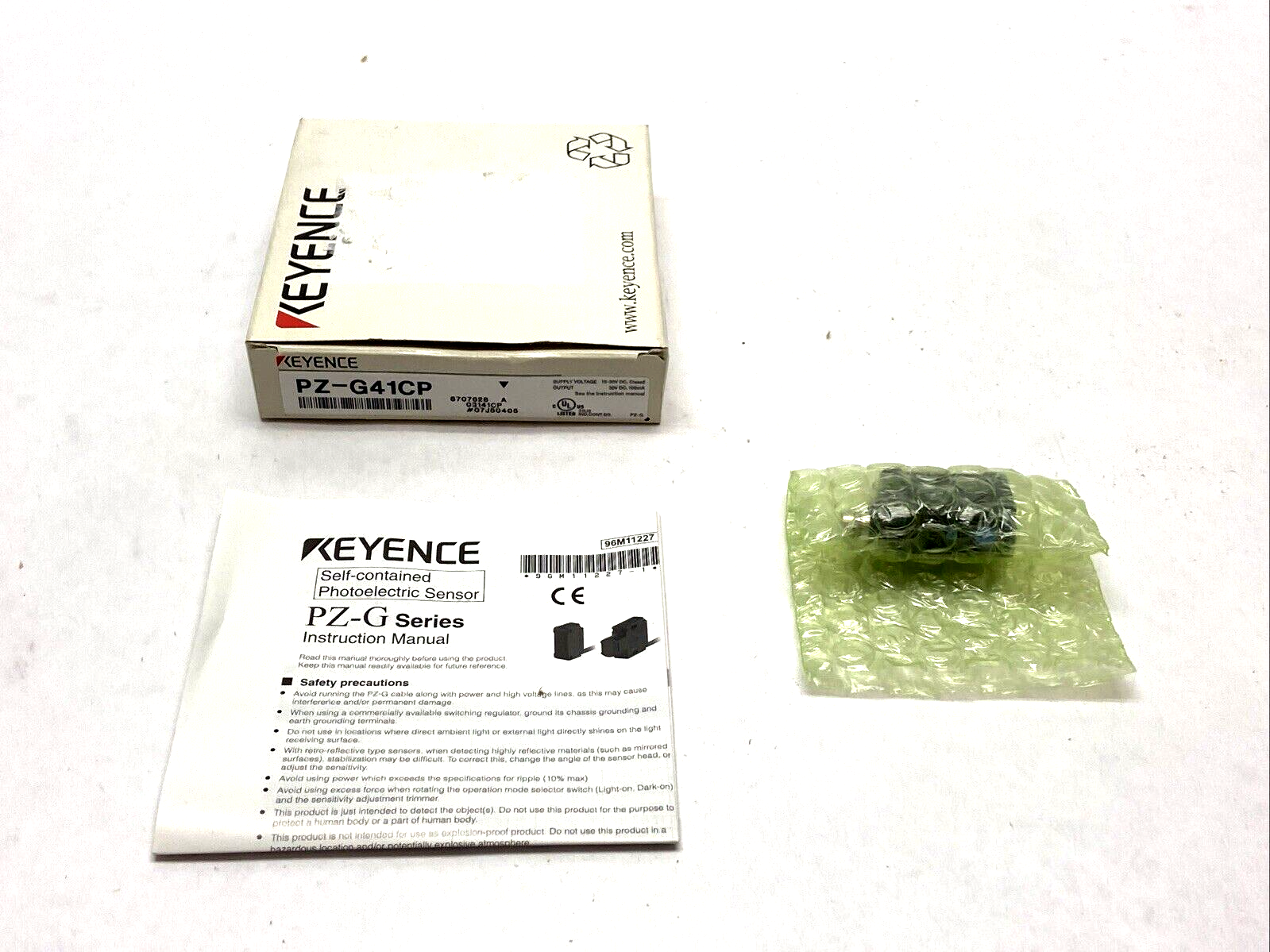 Keyence PZ-G41CP Square Reflective Photoelectric Sensor M8 Connector Type - Maverick Industrial Sales