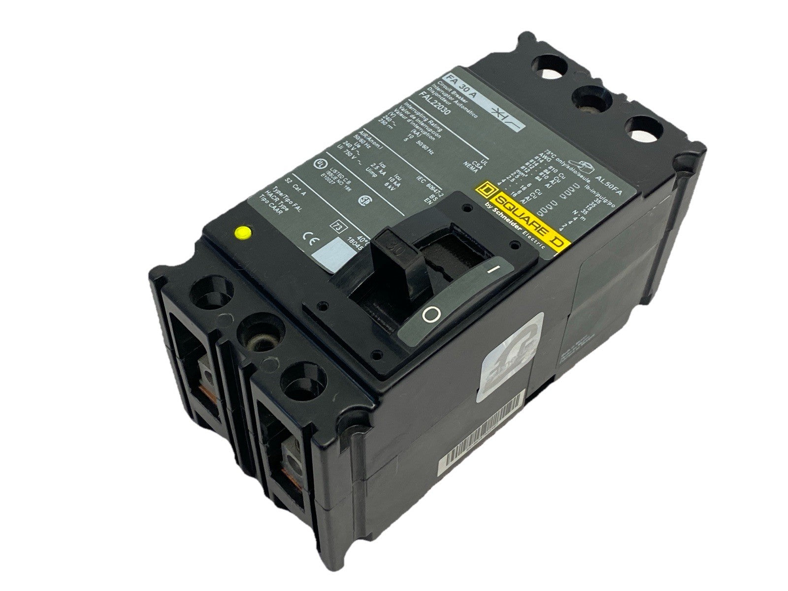 Schneider Electric FAL22030 Square D Circuit Breaker 2 Pole 30A 240V - Maverick Industrial Sales