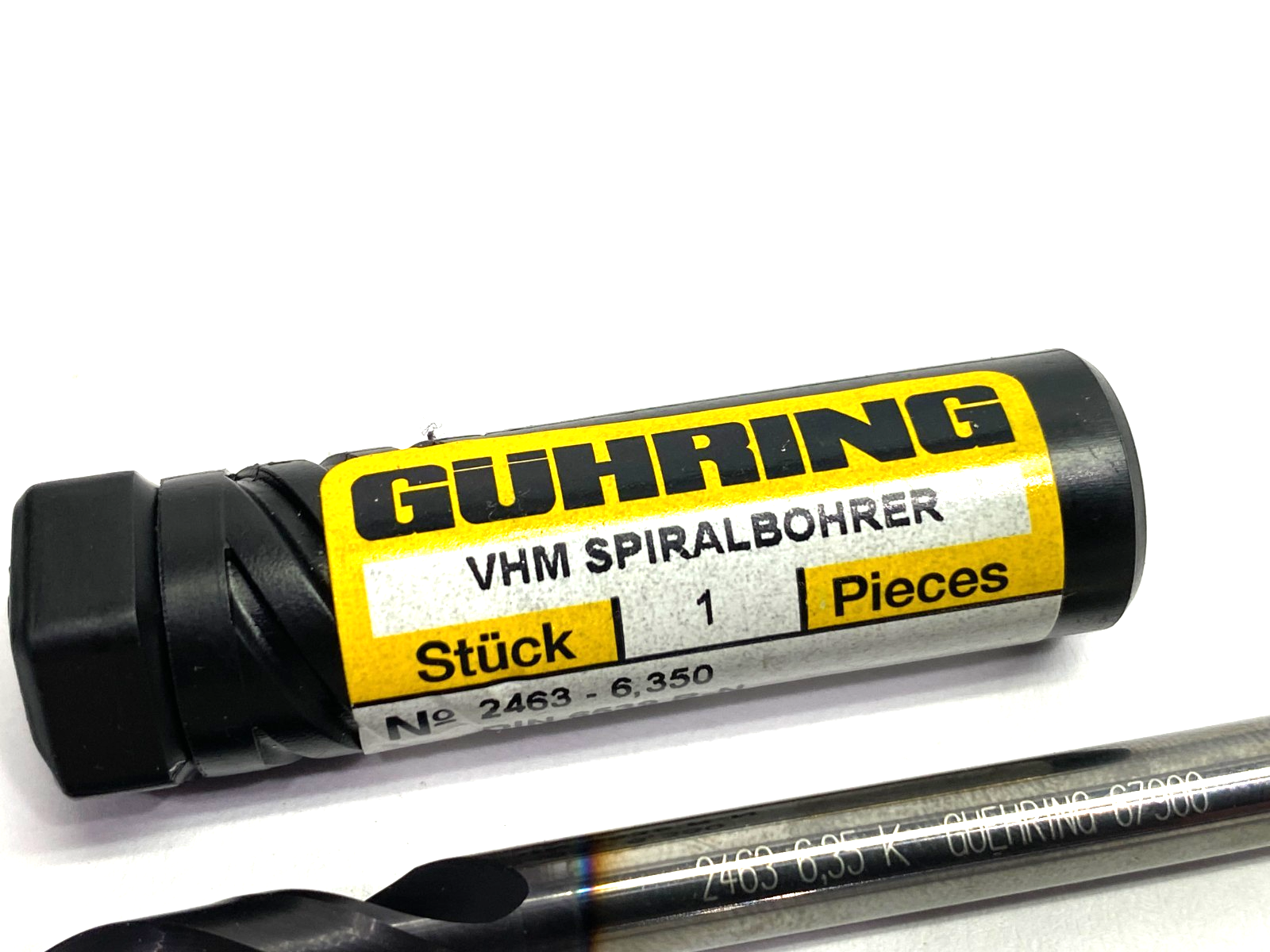Guhring 2463-6,350 Drill, 1/4, Stub, Type N, Carbide, nano-FIREX 9024630063500 - Maverick Industrial Sales