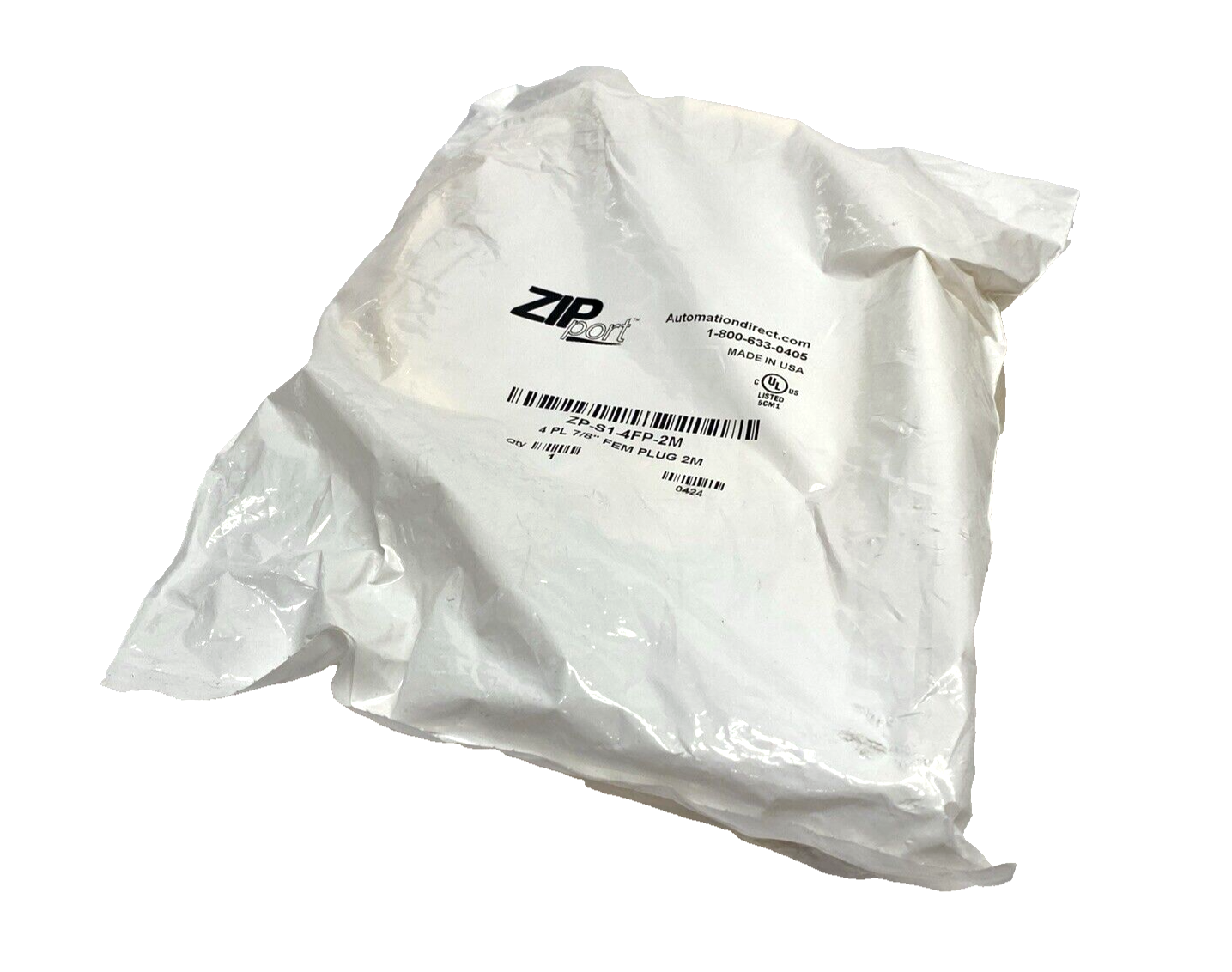 Automation Direct ZP-S1-4FP-2M ZIPport Connection Cable 7/8"-16 4-Pin Female 2m - Maverick Industrial Sales