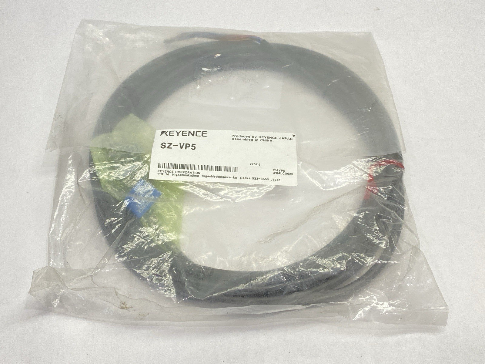 SZ-VP5 | Keyence Safety Laser Scanner 18-Core Power Cable 5m - New - Maverick Industrial Sales