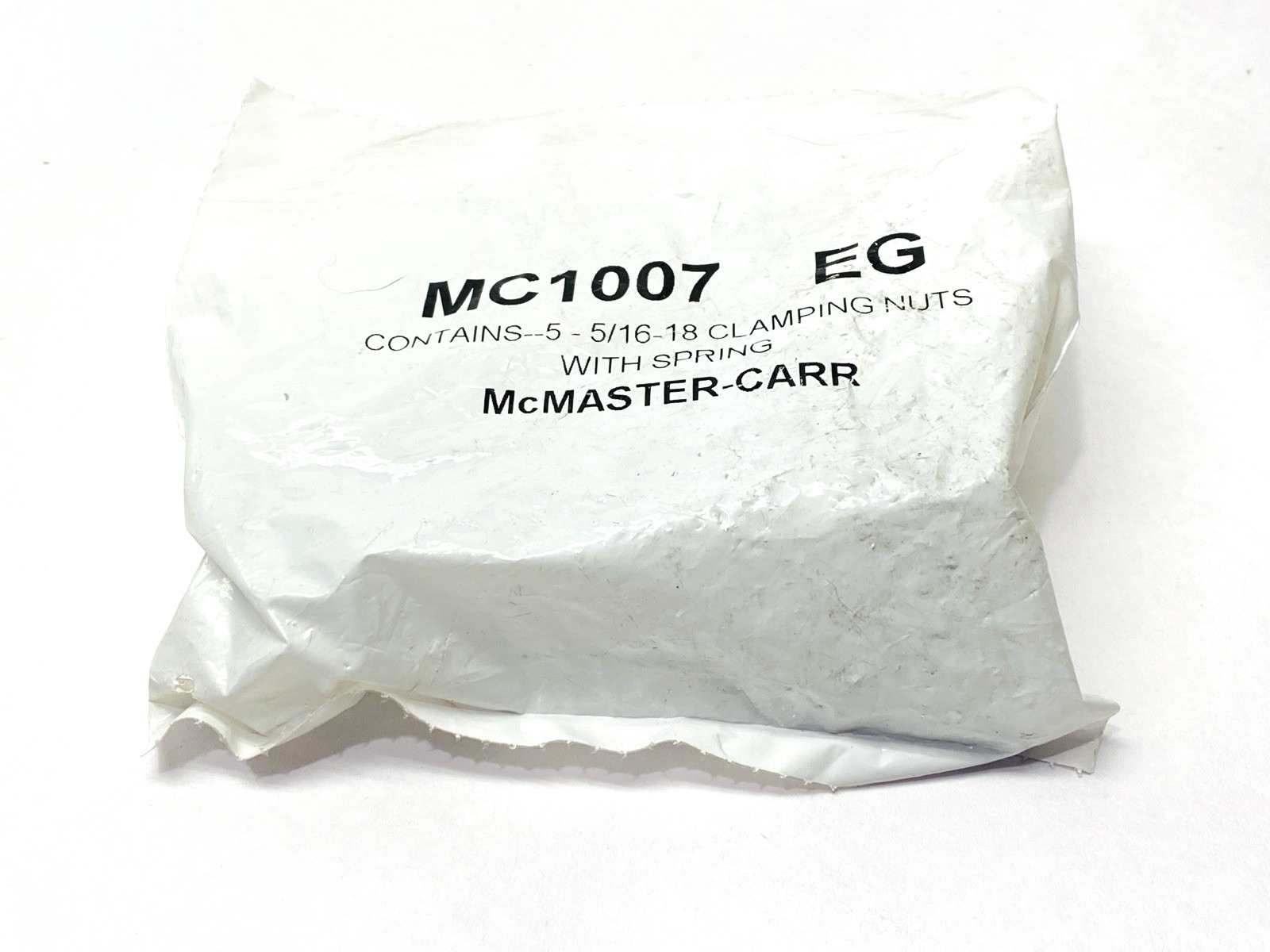 MC1007 EG 5/16"-18 Clamping Nuts With Spring PKG OF 5 - New - Maverick Industrial Sales