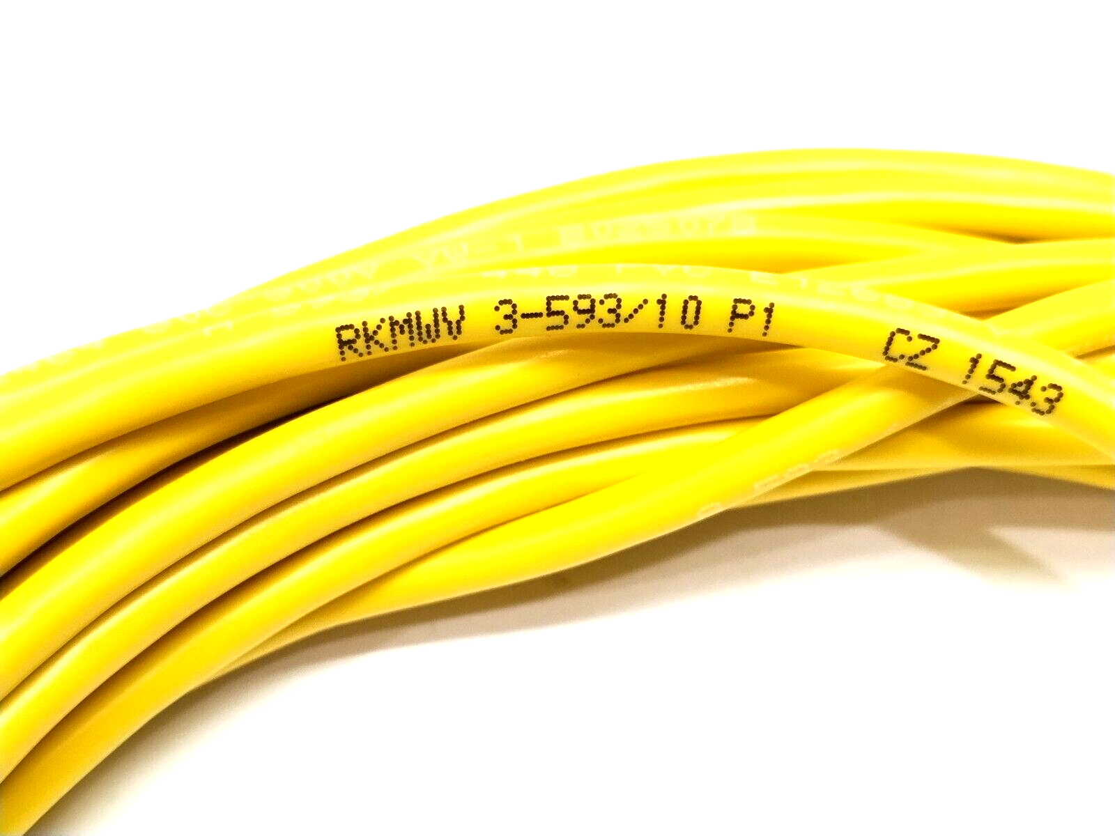 Lumberg Automation RKMWV 3-593/10 M Single End Cordset M8 Female Angle 3-Pin 10m - New – Open box - Maverick Industrial Sales