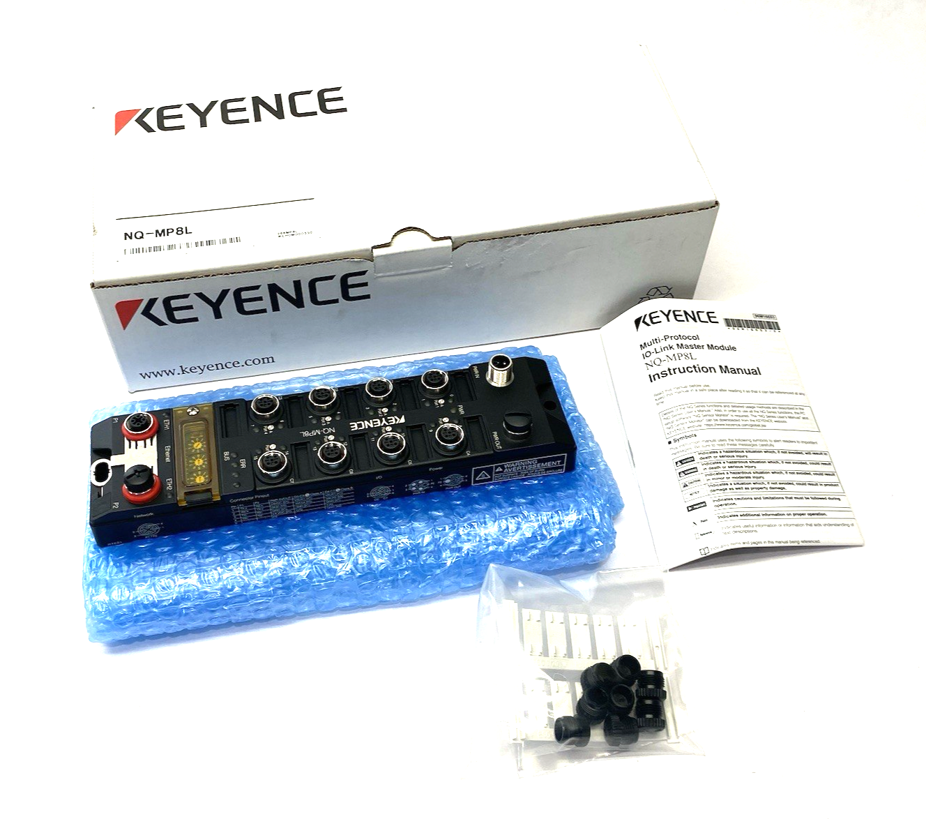 Keyence NQ-M8PL Multi-Protocol Compatible I/O-Link Master Module 8-Port - Maverick Industrial Sales