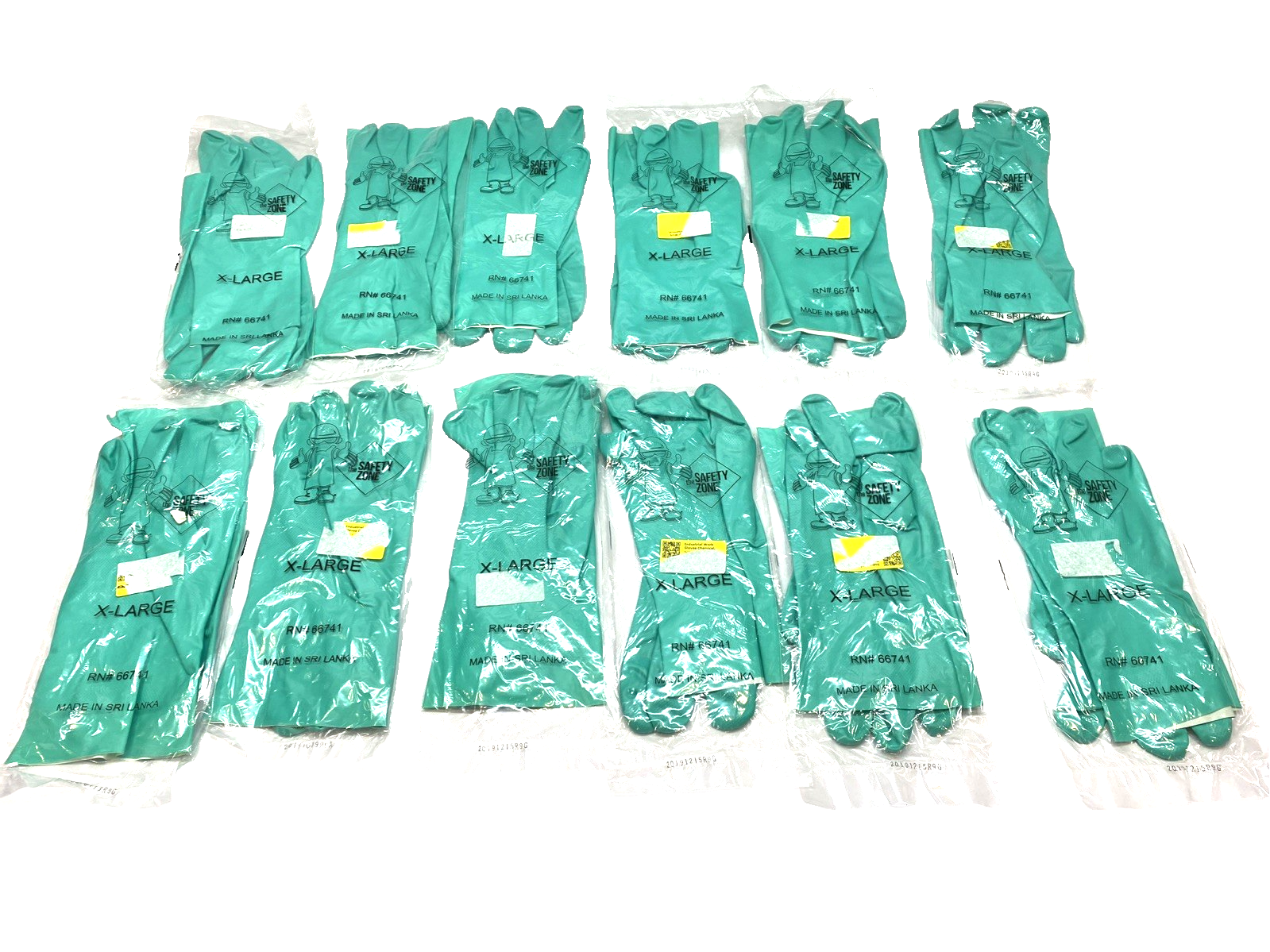 S-1539 | Ansell AlphaTec Nitrile Chemical Gloves 13" XL LOT OF 12- New - Maverick Industrial Sales