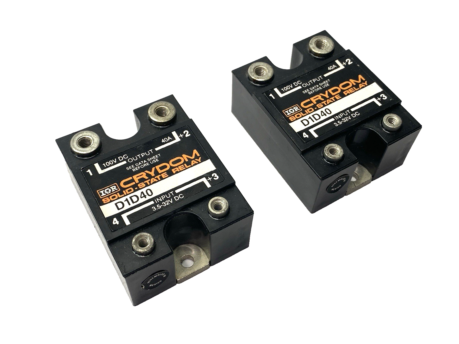 Crydom D1D40 Solid State Relay 40A LOT OF 2 - Maverick Industrial Sales