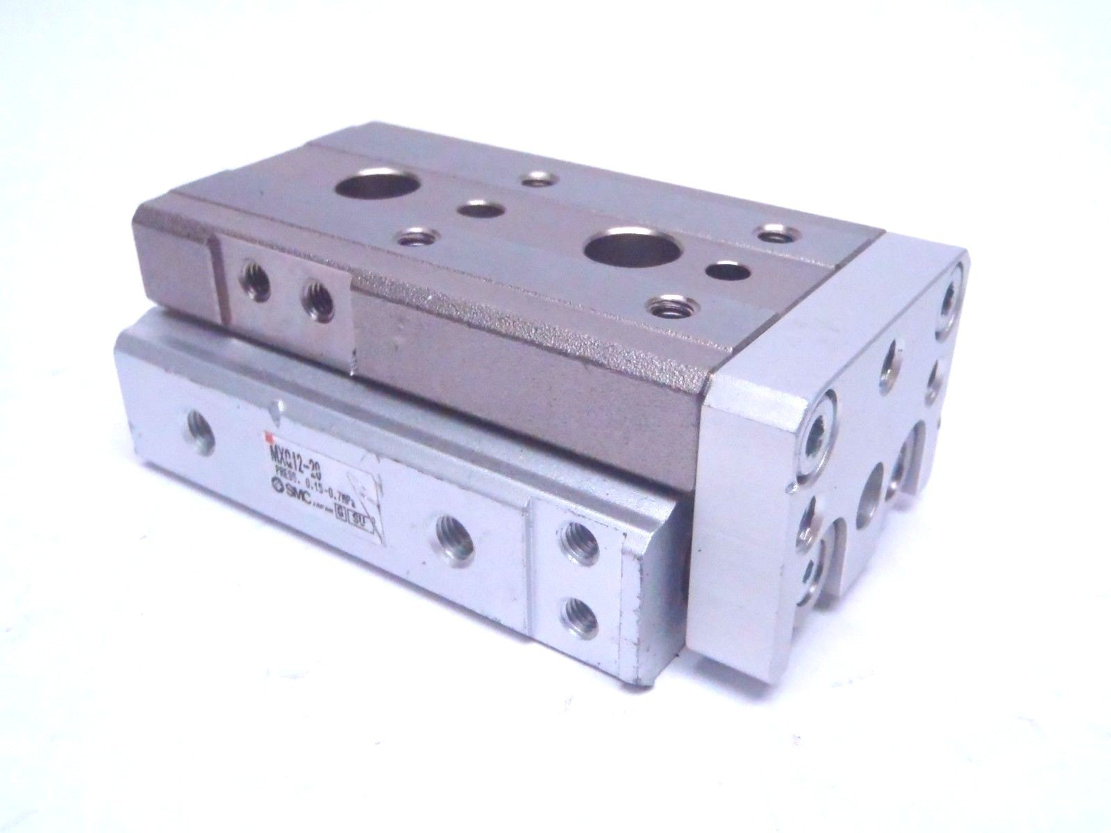 SMC MXQ12-20 Slide Table 12mm Bore 20mm Stroke - Used - Maverick Industrial Sales