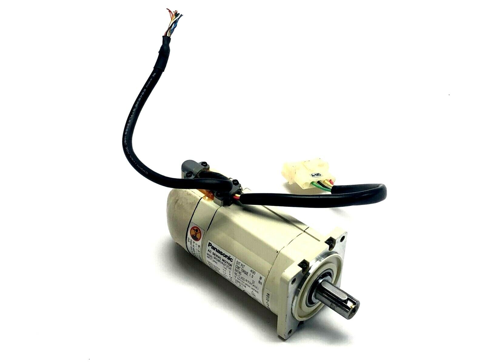 Panasonic MSM042F2GE AC Servo Motor 106V 2.5A 400W 1.3Nm - Used - Maverick Industrial Sales