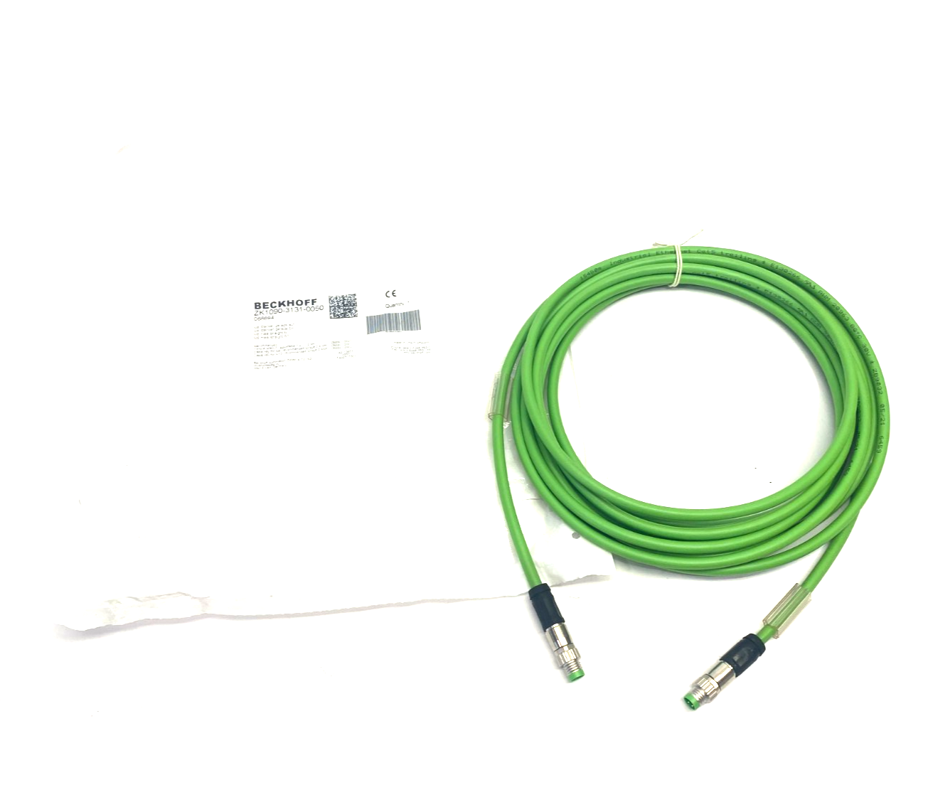Beckhoff ZK1090-3131-0050 Double Ended EtherCAT Power Cable M8 4-Pin 066694 - Maverick Industrial Sales