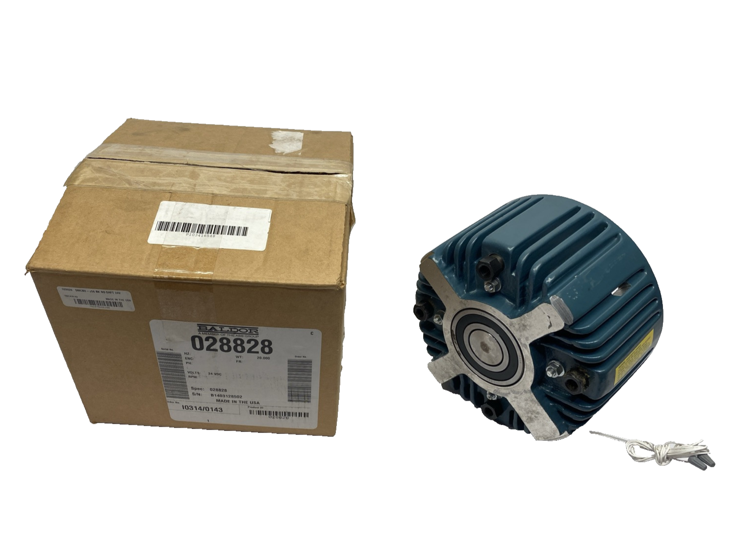 Baldor ABB 028828 DMCBX-256 BK NO SHFT 24V Motor Brake 028828 - Maverick Industrial Sales