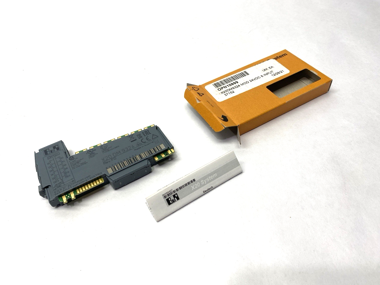 X20DM9324 | B&R Automation Rev. F0 Digital Mixed Module 8-Inputs 4-Outputs - New – Open box - Maverick Industrial Sales