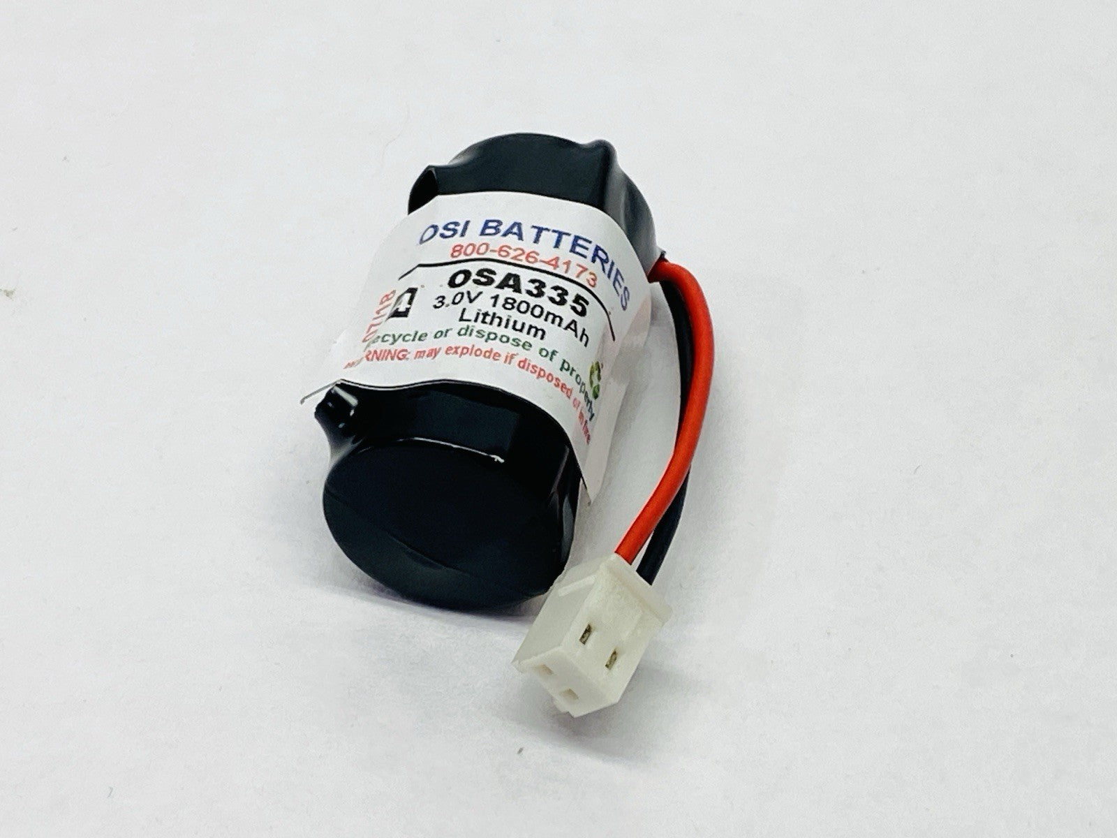 OSI Batteries OSA335 Epson T6 SCARA Robot Battery 3.0V Lithium - Maverick Industrial Sales