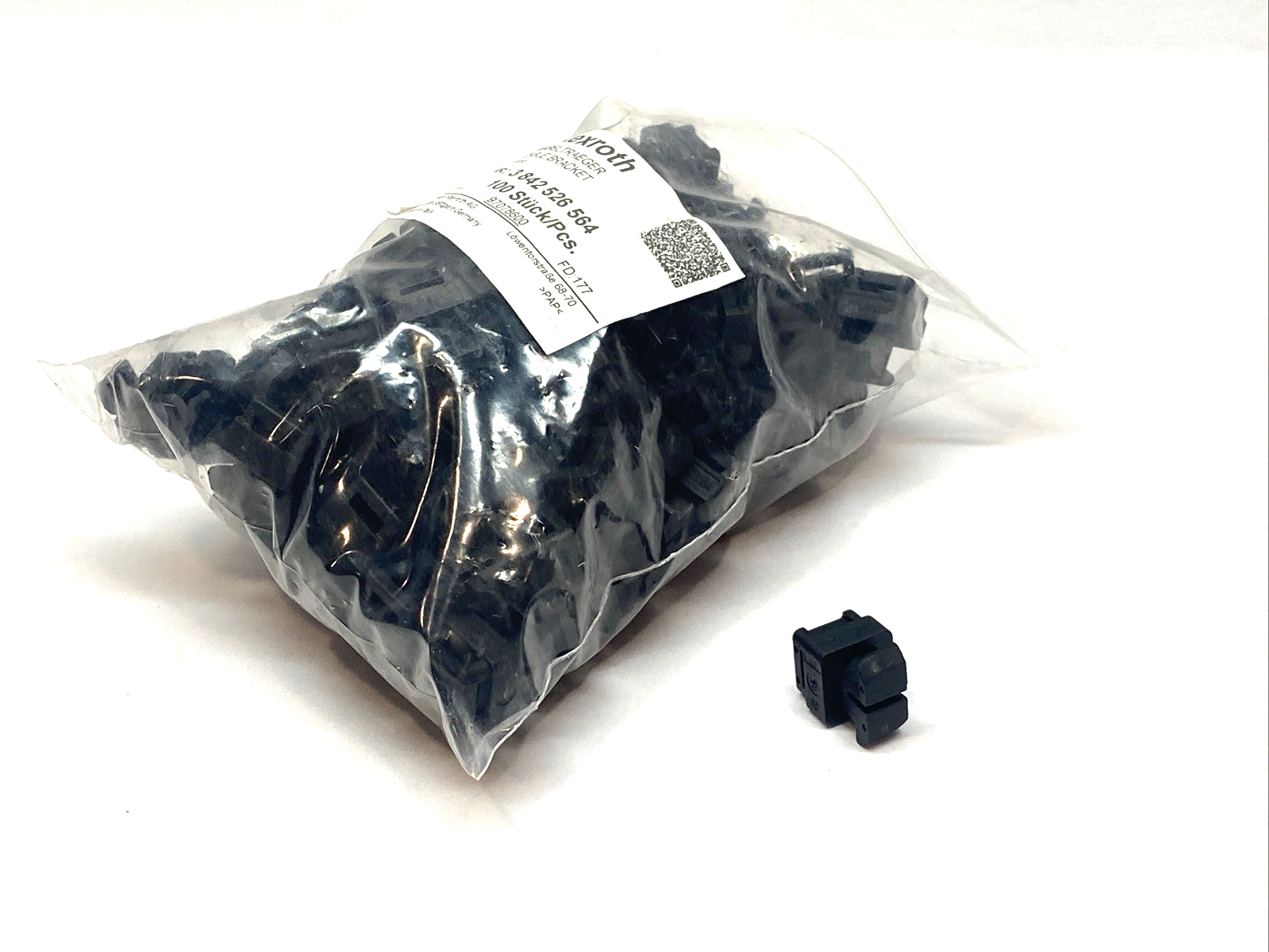 Bosch Rexroth 3 842 526 564 Cable Bracket For 10mm T-Slots LOT OF 100 - Maverick Industrial Sales