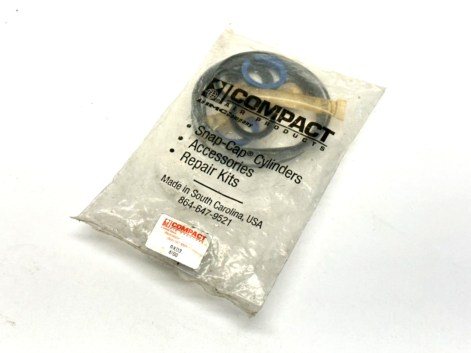 RKD3 4/00 | Compact Air Cylinder Repair Kit - New - Maverick Industrial Sales