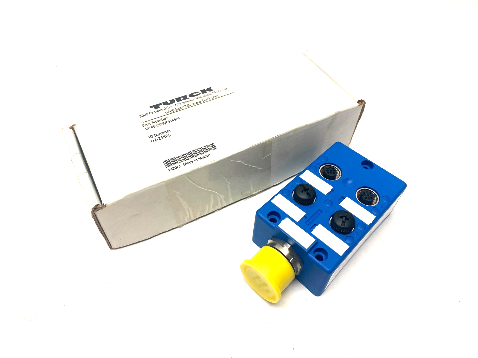 VB 40-CS19/CS14685, U2-23865 | Turck VB 40-CS19/CS14685 Eurofast 4-Port Junction Box M23 Main Conn. U2-23865 - New Other - Maverick Industrial Sales