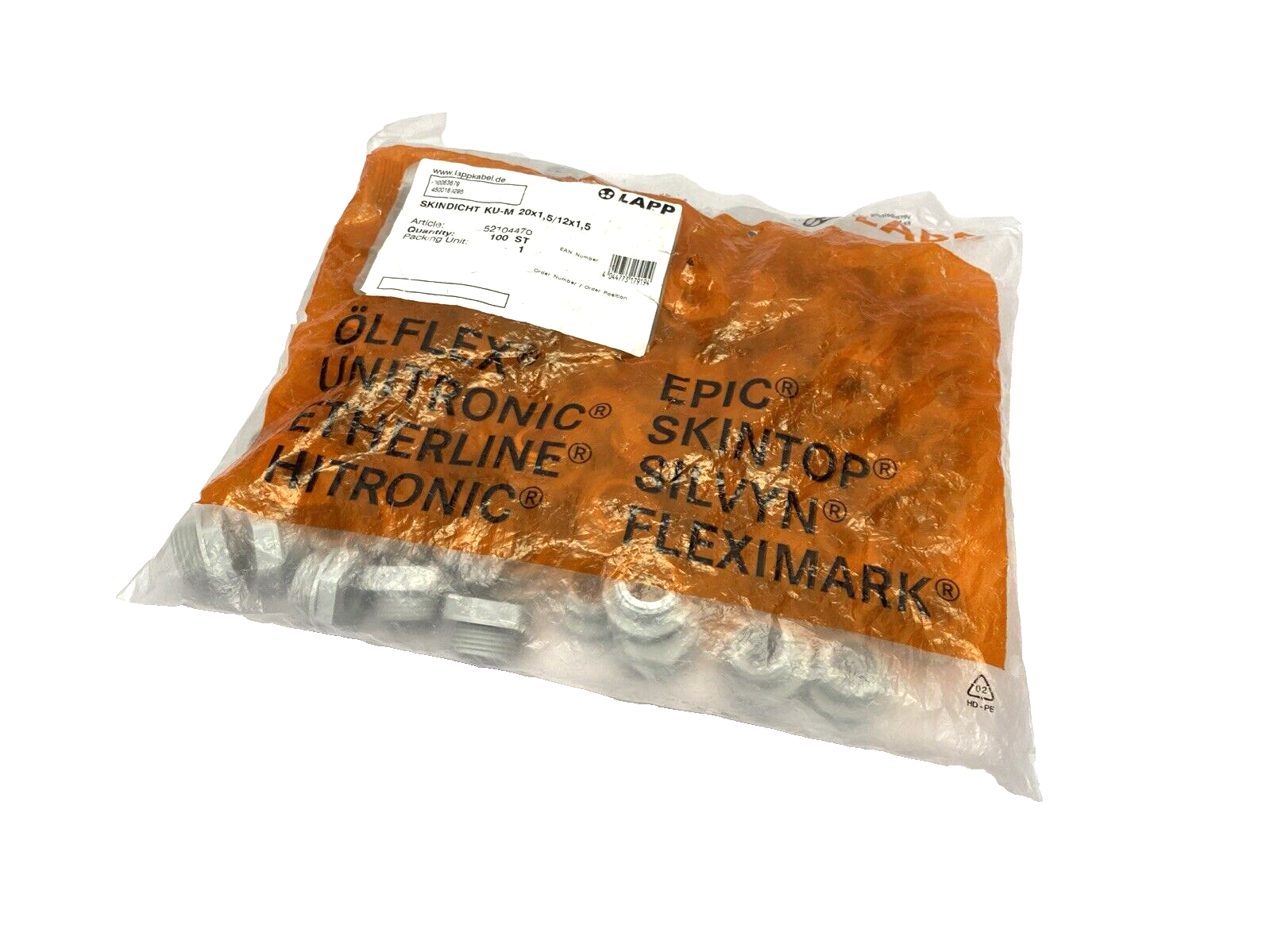 Lapp 52104470 Cable Gland Reducer Adaptor KU-M 20x1.5/12x1.5 100PK - Maverick Industrial Sales