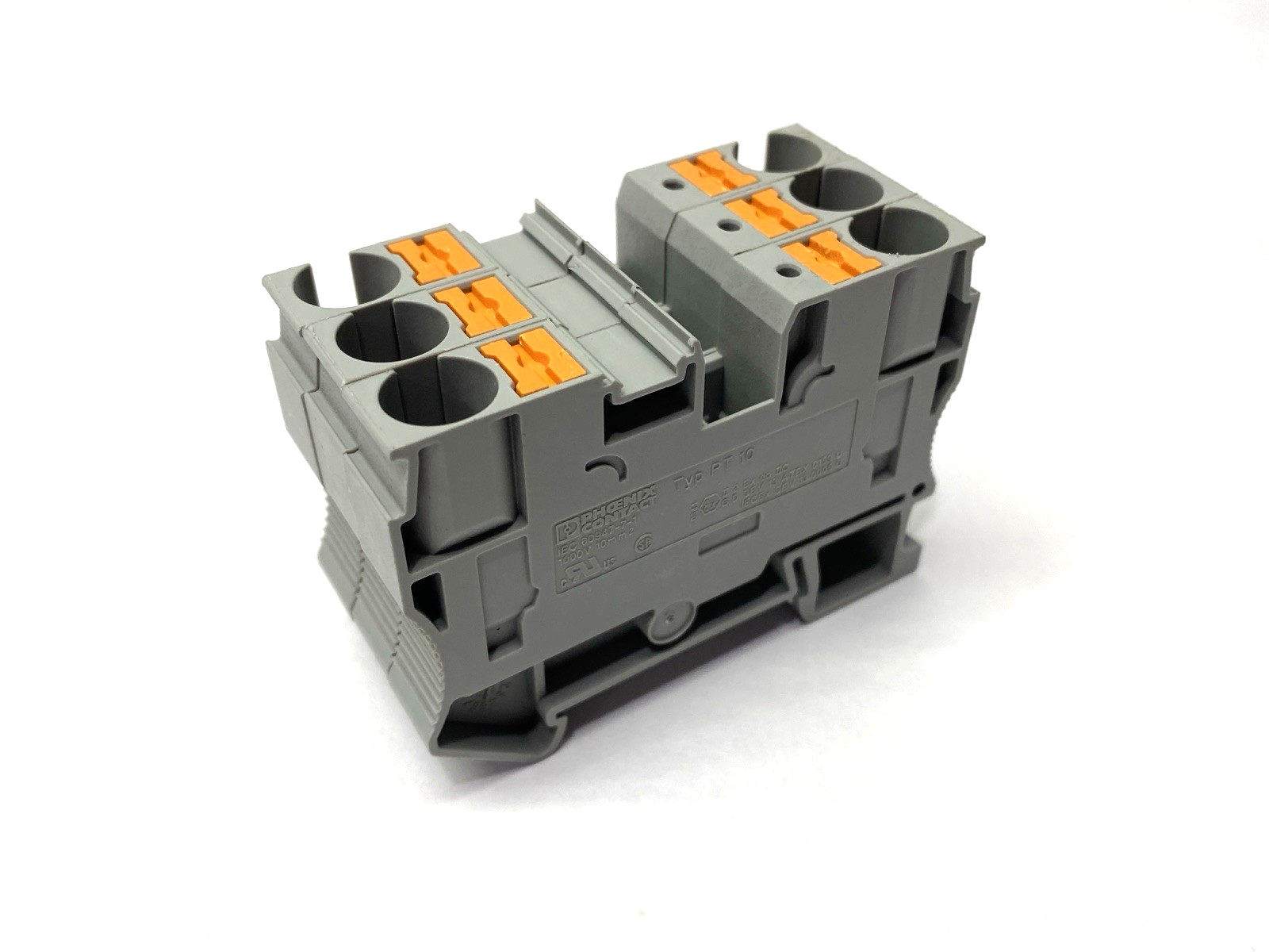 PT 10 | Phoenix Contact Feed-Through Terminal Block 3212120 LOT OF 3 - Used - Maverick Industrial Sales