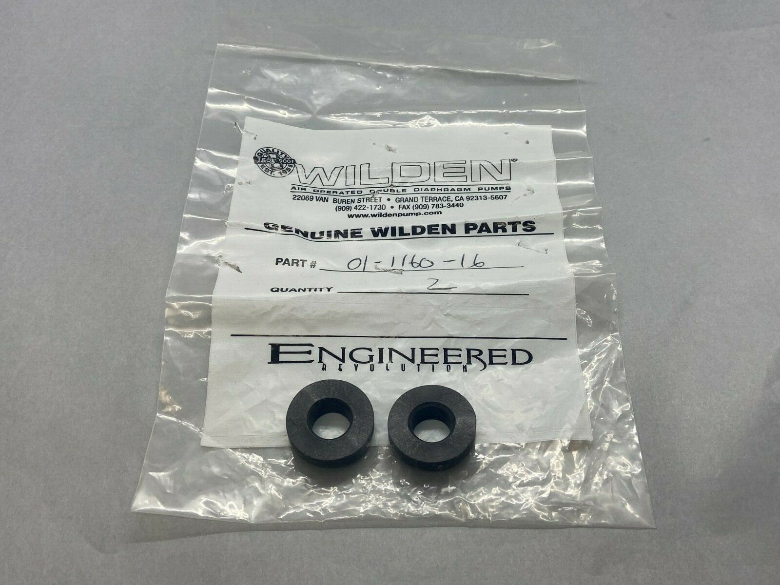 Wilden 01-1160-16 Bottom Valve Seat for T1 Carbon-Filled Acetal Pump PKG OF 2 - Maverick Industrial Sales