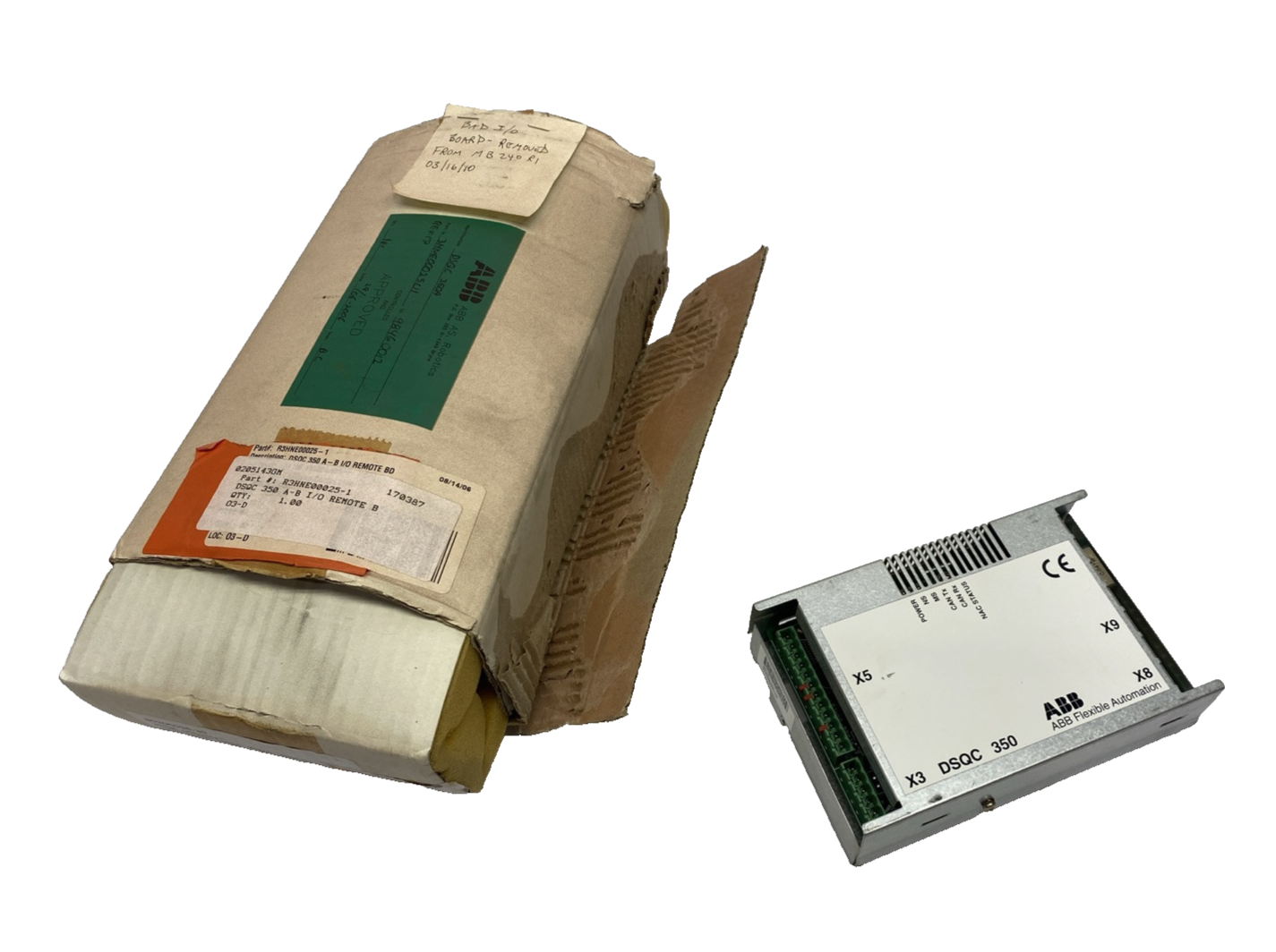 ABB 3HNE00025-1/13 DSQC 350 I/O Remote Module 3HNE00025U1 - For parts or not working - Maverick Industrial Sales