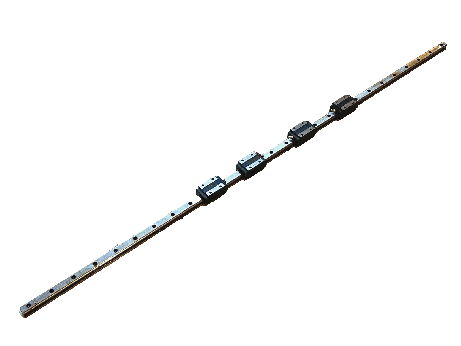 THK HSR25C4+1600L HSR Linear Guide Rail With 4 Blocks 1600mm Length - Used - Maverick Industrial Sales