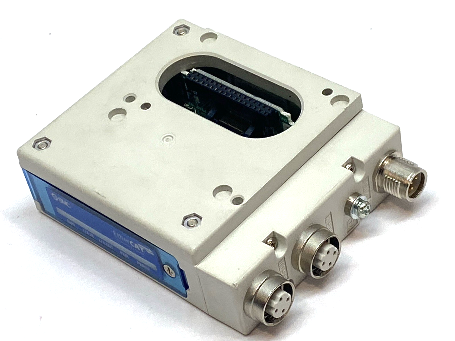 EX260-SEC1 | SMC EtherCAT Fieldbus SI Unit 32 PNP Outputs IP67 M12 24VDC - Used - Maverick Industrial Sales