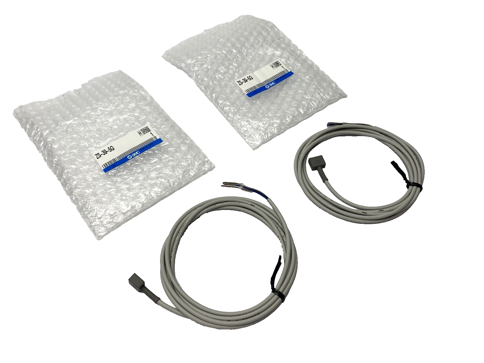 ZS-39-5G | SMC Digital Pressure Switch Cable 5-Pin LOT OF 2 - New - Maverick Industrial Sales