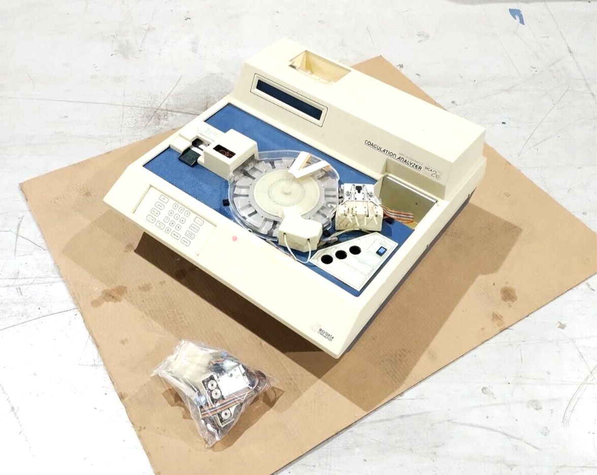 BIO/DATA MCA210 Microsample Coagulation Analyzer Model 210, 300W 110V w/ Parts - For parts or not working - Maverick Industrial Sales