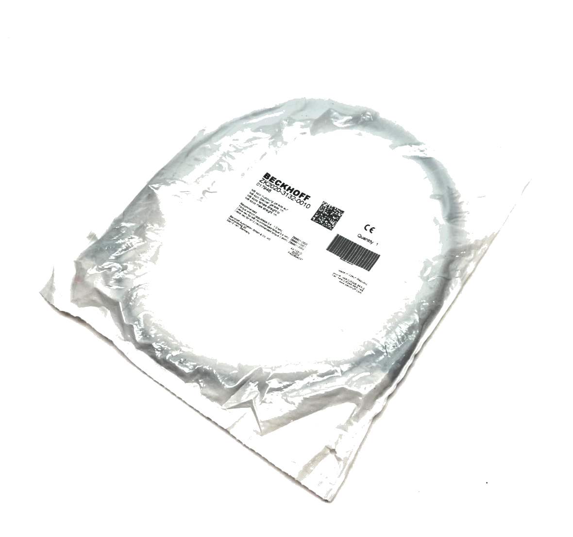 Beckhoff ZK2020-3132-0010 Double Ended Power Cable M8 4-Pin 1m Length 017946 - Maverick Industrial Sales