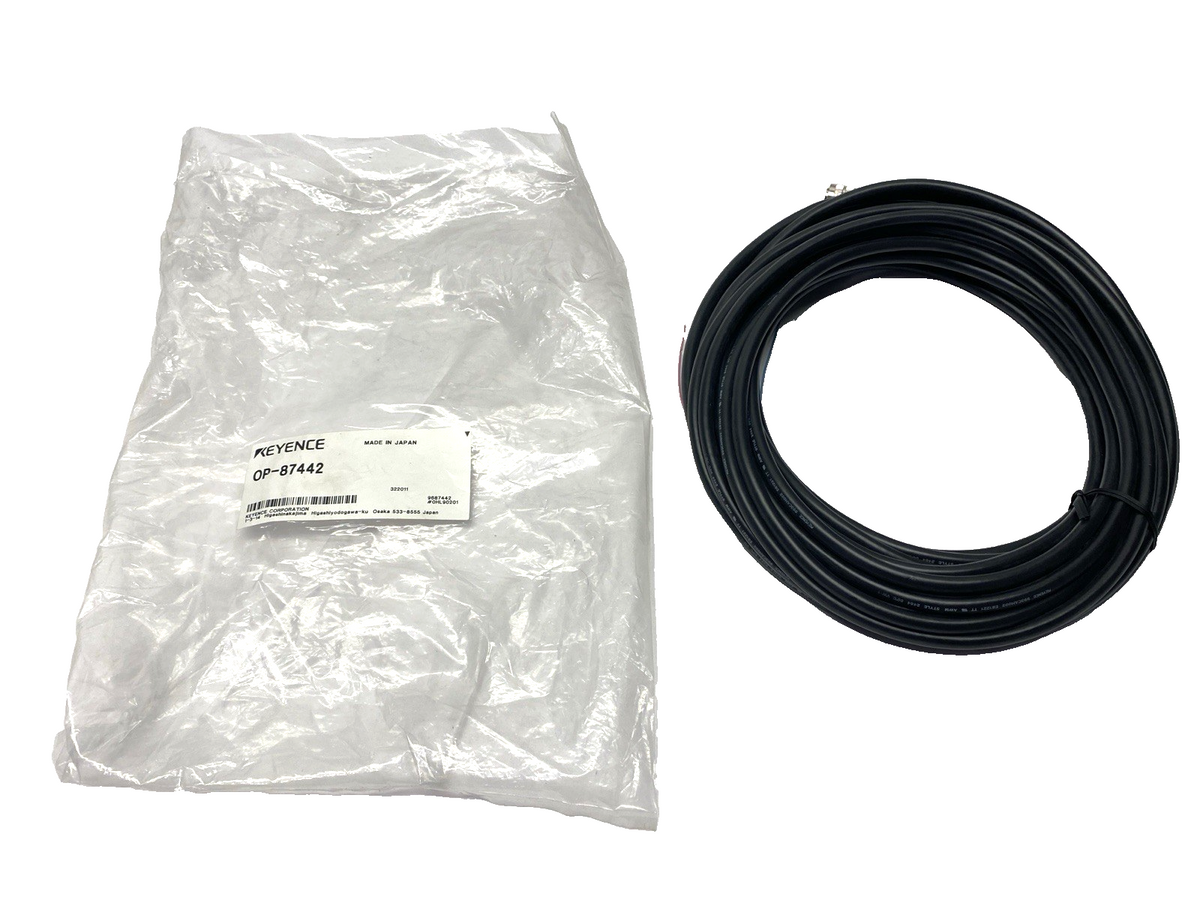 OP-87442 | Keyence Vision Sensor Power I/O Cable 10m- New – Open box - Maverick Industrial Sales