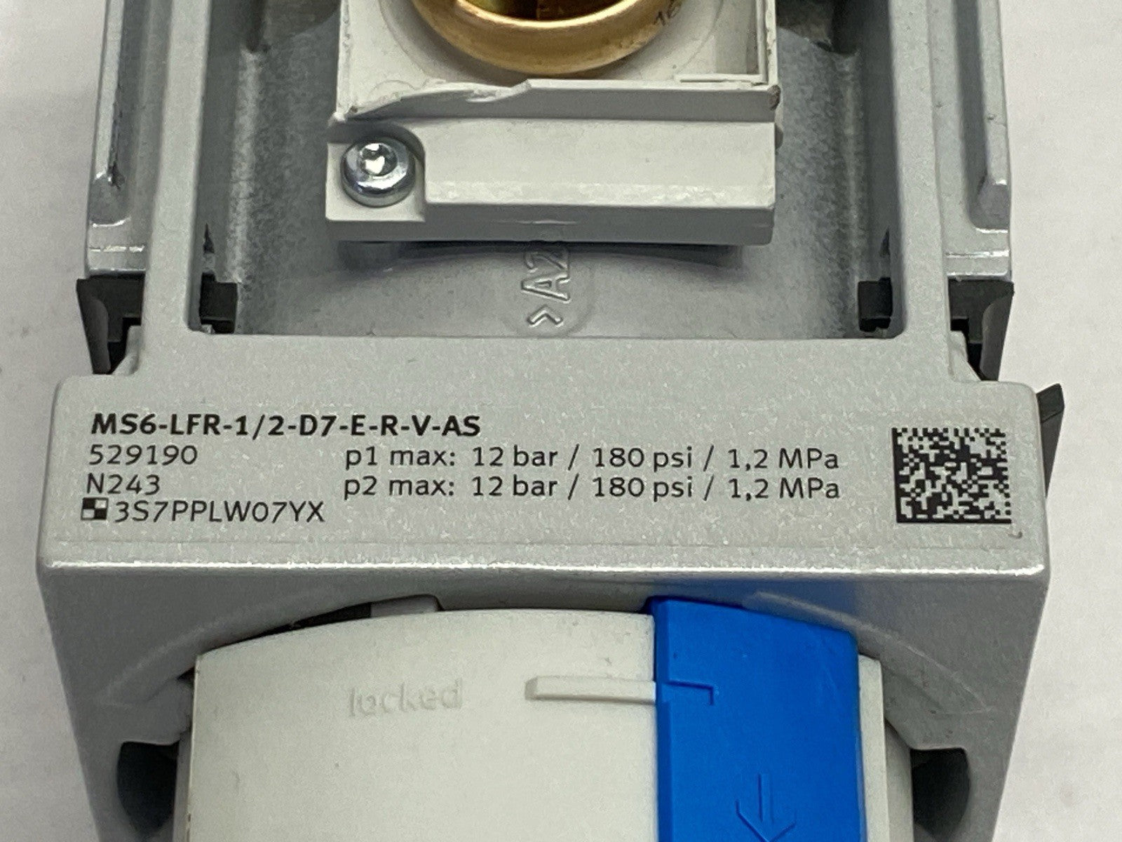 Festo MS6-LFR-1/2-D7-E-R-V-AS Pneumatic Filter Regulator 529190 - For parts or not working - Maverick Industrial Sales