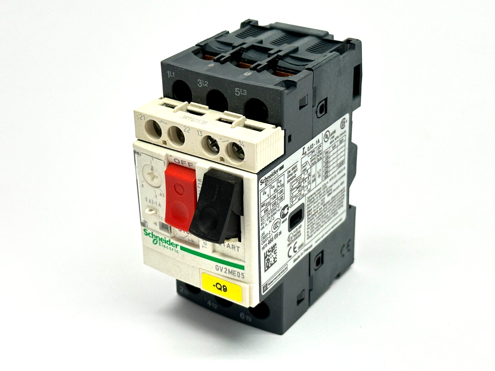 GV2ME05 | Schneider Electric Motor Circuit Breaker 0.63-1A 3P - Used - Maverick Industrial Sales