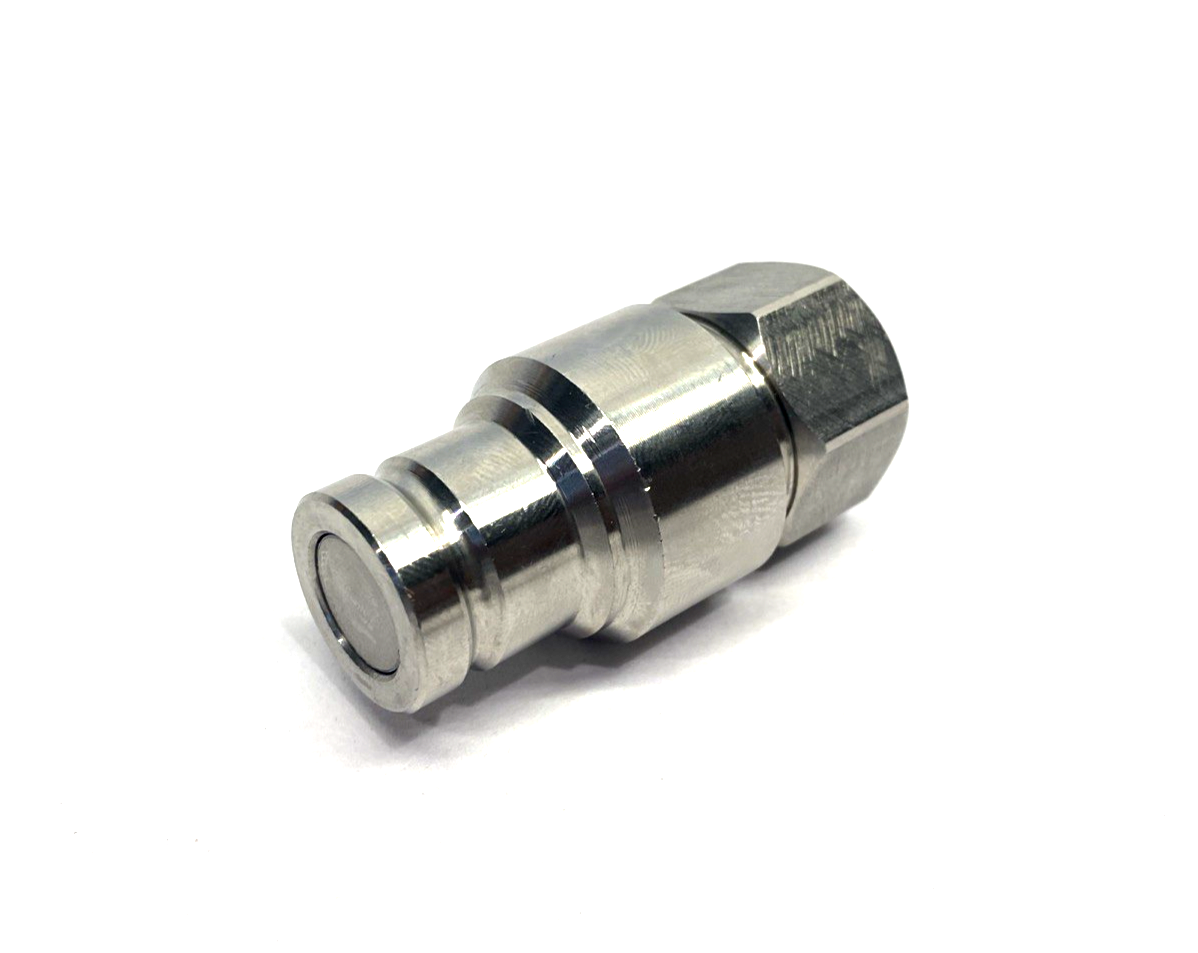 CEJN 103666414 DN10 SS Flat Face Quick Coupling Male Nipple 3/8" NPT 10 366 6414 - Maverick Industrial Sales