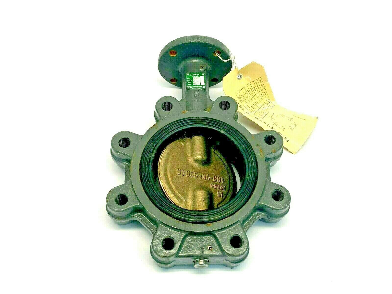 Hammond 5211D010 Lug Type Butterfly Valve 4" - New – Open box - Maverick Industrial Sales