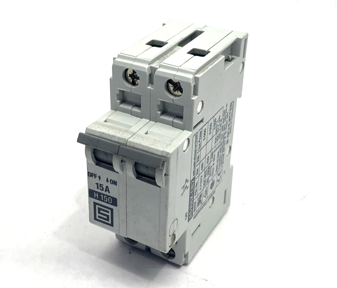 Schurter AS168X-CB2H150 2-Pole Circuit Breaker 15A - Maverick Industrial Sales