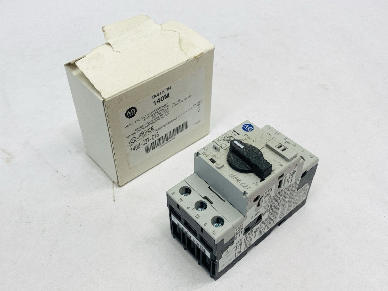 Allen Bradley 140M-C2T-C16 Ser. C Circuit Breaker Motor Protection 10/16A 3P - Maverick Industrial Sales