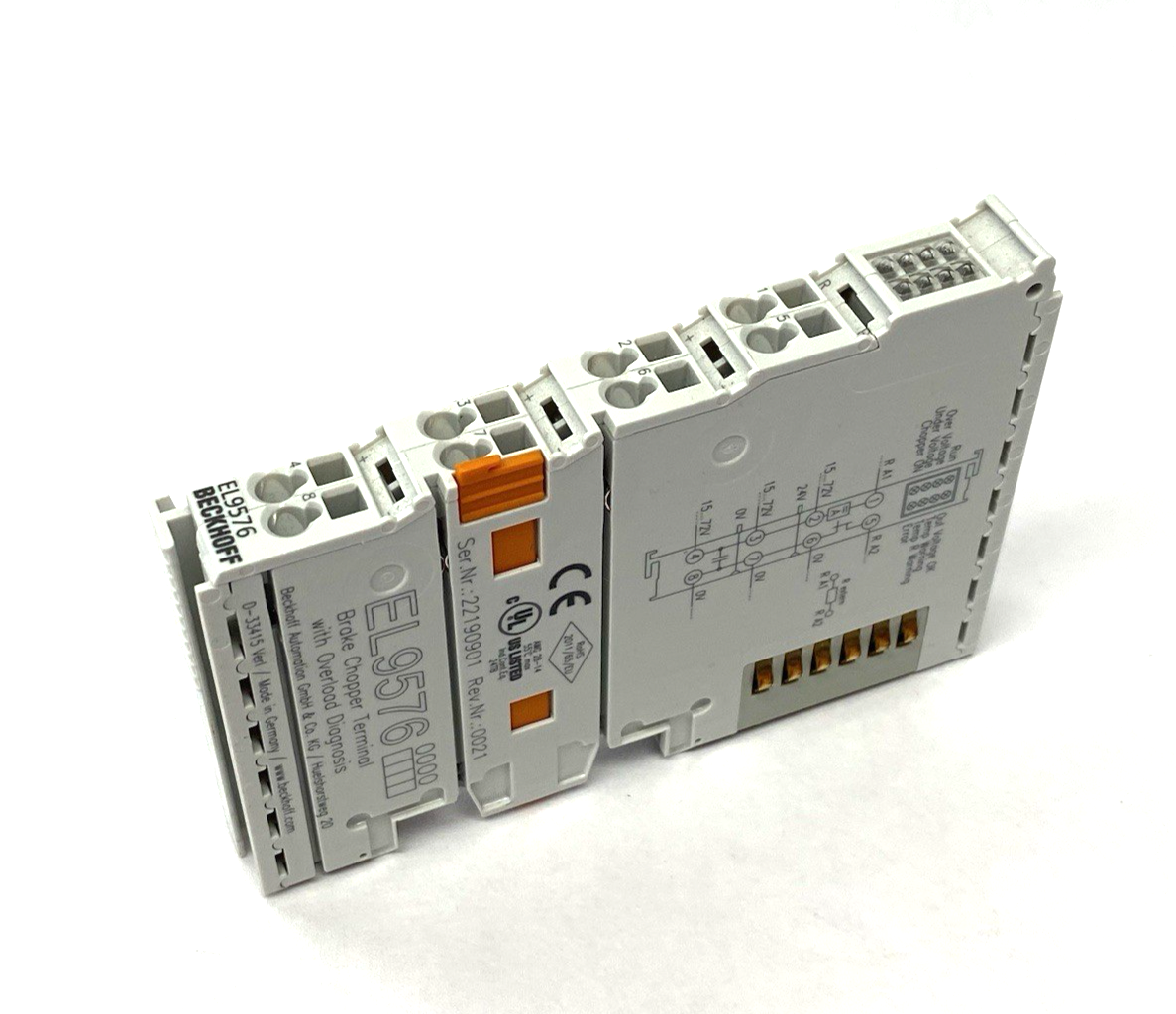 Beckhoff EL9576 EtherCAT Terminal, Brake Chopper, with Overload Diagnosis - Maverick Industrial Sales