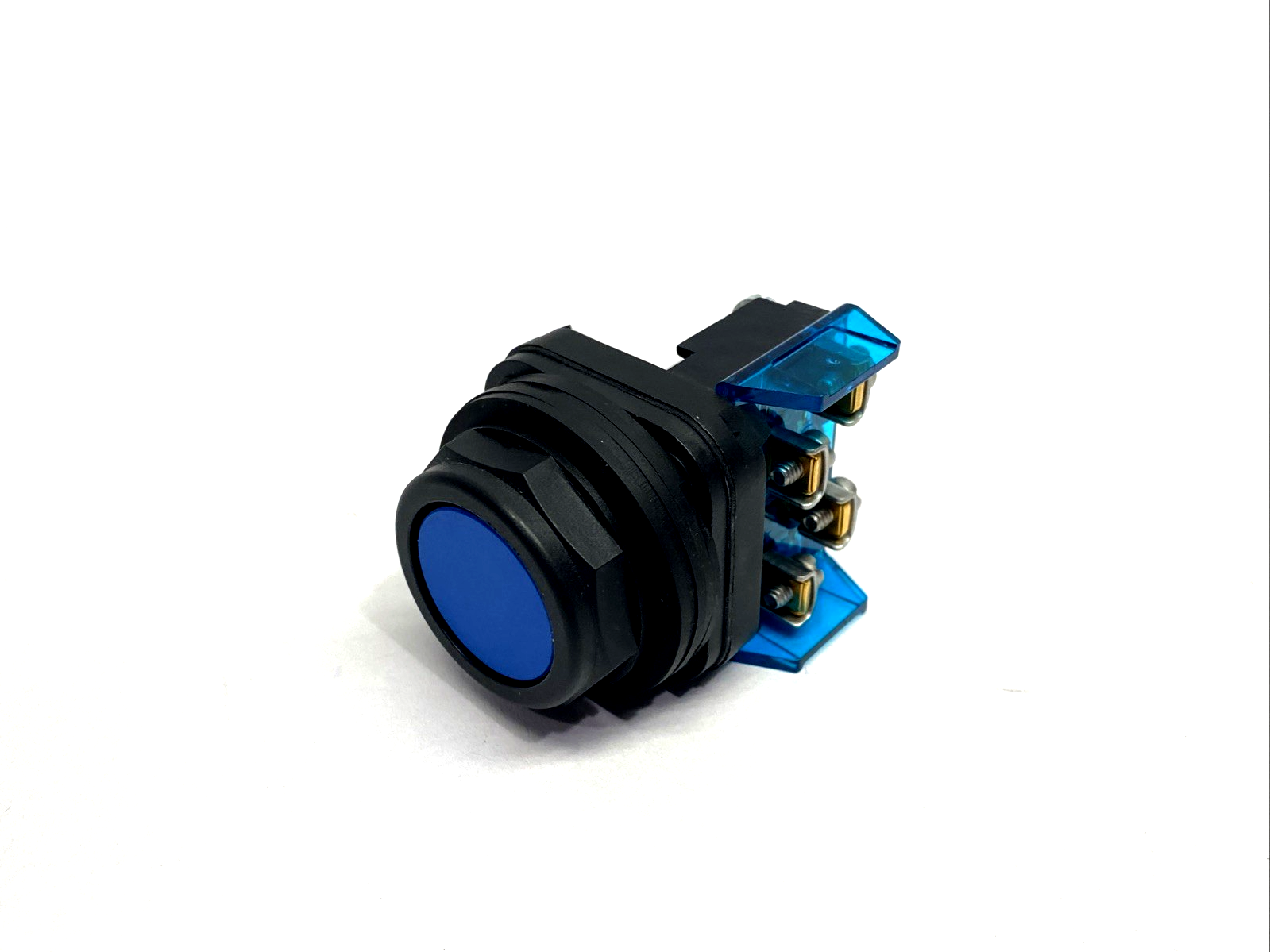 Allen Bradley 800H-AR7A 30mm Momentary Pushbutton, Blue, 1NO 1NC - Maverick Industrial Sales