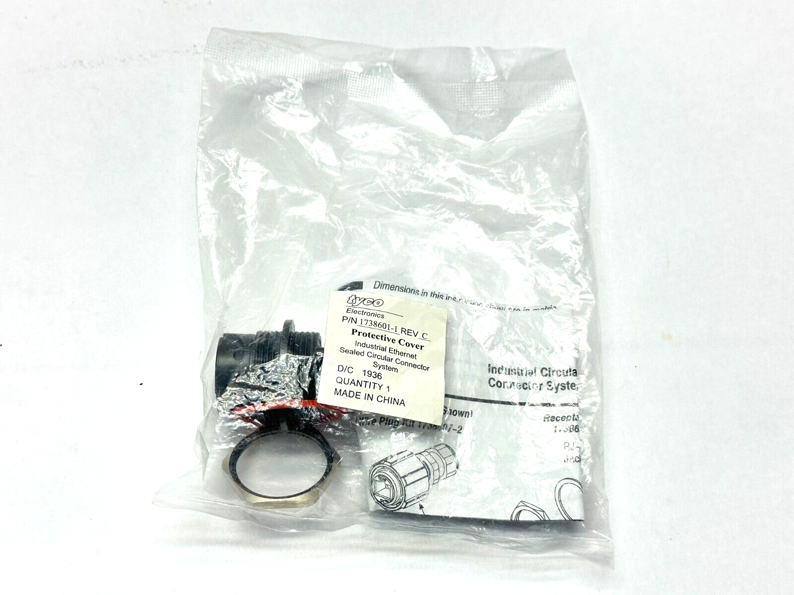 Tyco 1738601-1 Rev C Industrial Ethernet Sealed Connector System - Maverick Industrial Sales