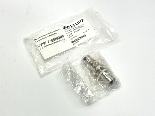 Balluff BCC M454-M454-5D-RM002-000 Bulkhead Female M12 4-Pin BCC06YP - Maverick Industrial Sales