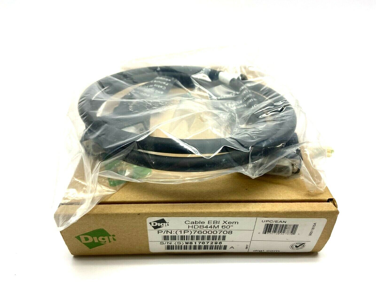 Digi 76000708 Accelport HDB44M XEM 60" Daisy Chain Cable - New - Maverick Industrial Sales
