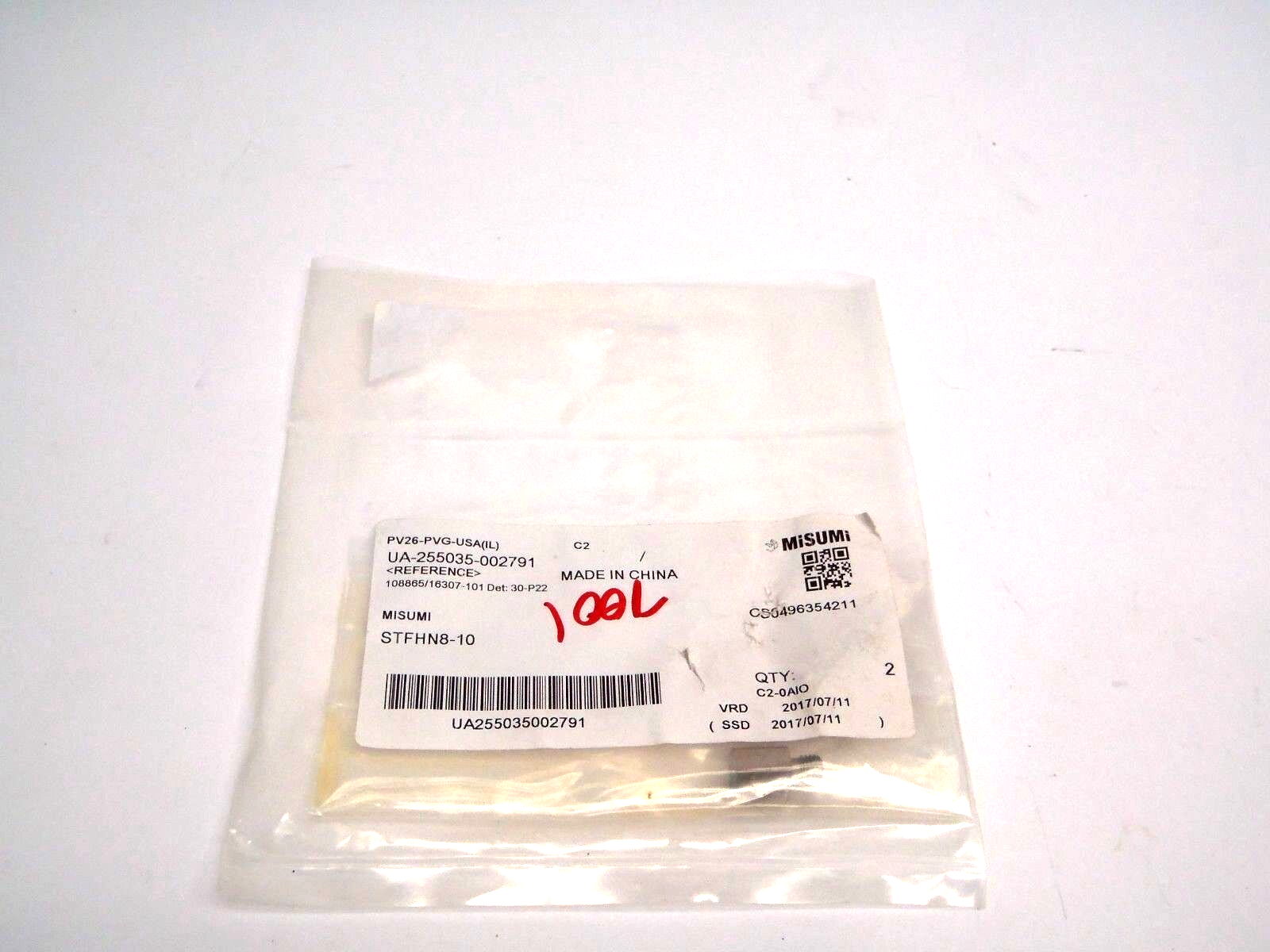 Misumi STFHN8-10 Stop Pins T Standard Male 8mm x 10mm Alloy Steel LOT OF 2 - New – Open box - Maverick Industrial Sales